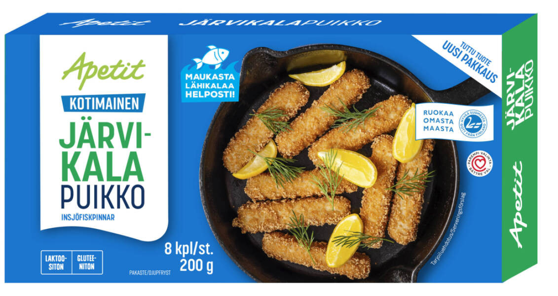 Apetit Kotimainen Järvikalapuikko pakaste 200g