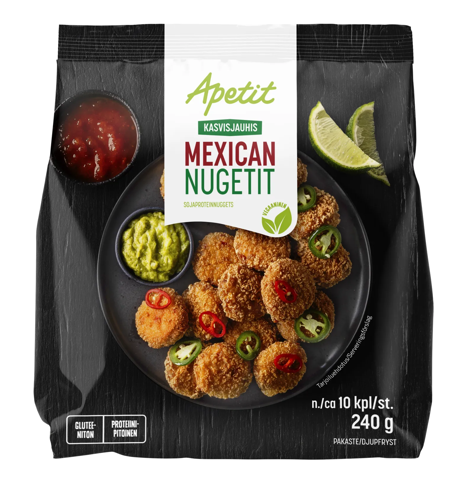 Apetit Kasvisjauhis Mexican nugetit pakaste 240g
