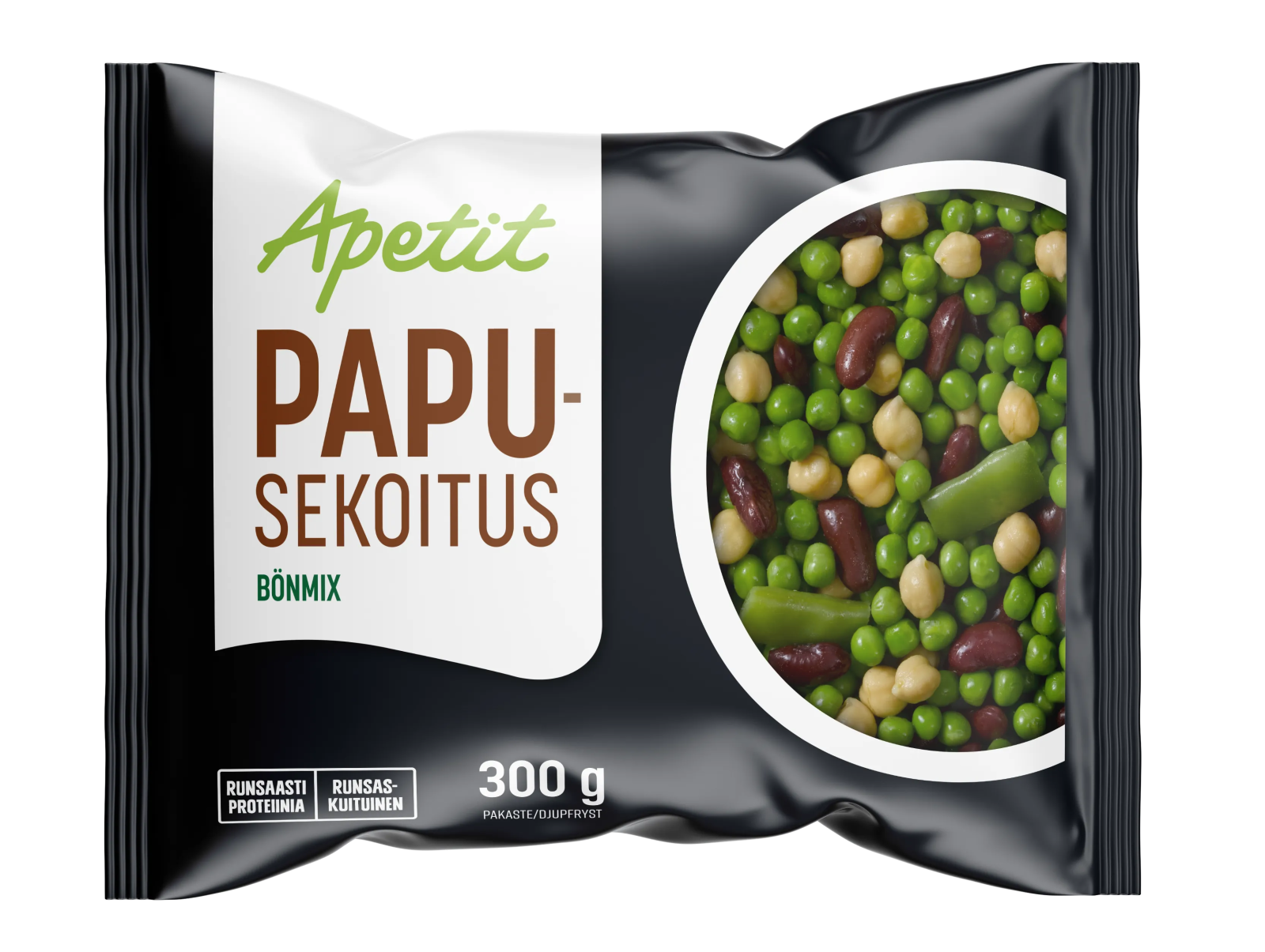 Apetit Papusekoitus papuja ja herneitä pakaste 300g