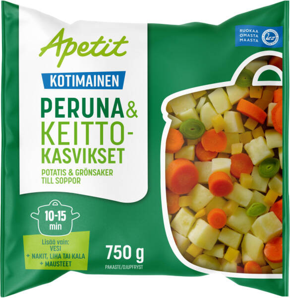 Apetit Kotimainen Peruna &#38; keittokasvis pakaste 750g