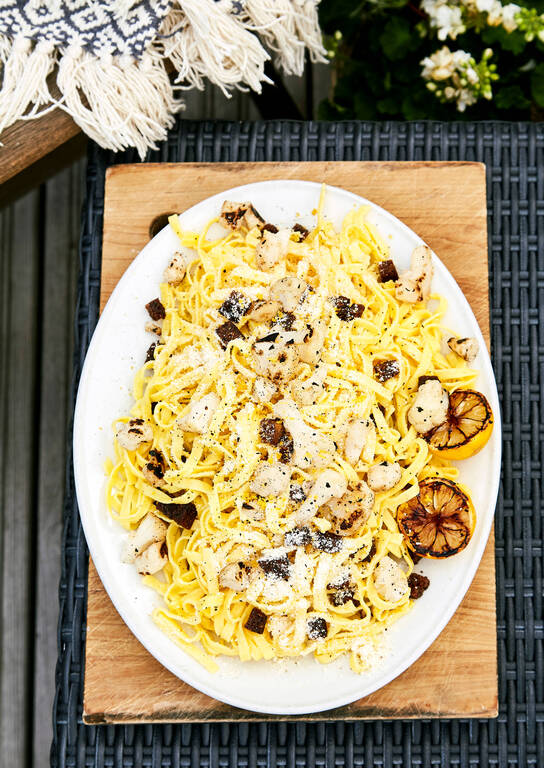 Kukkakaali-sitruunapasta