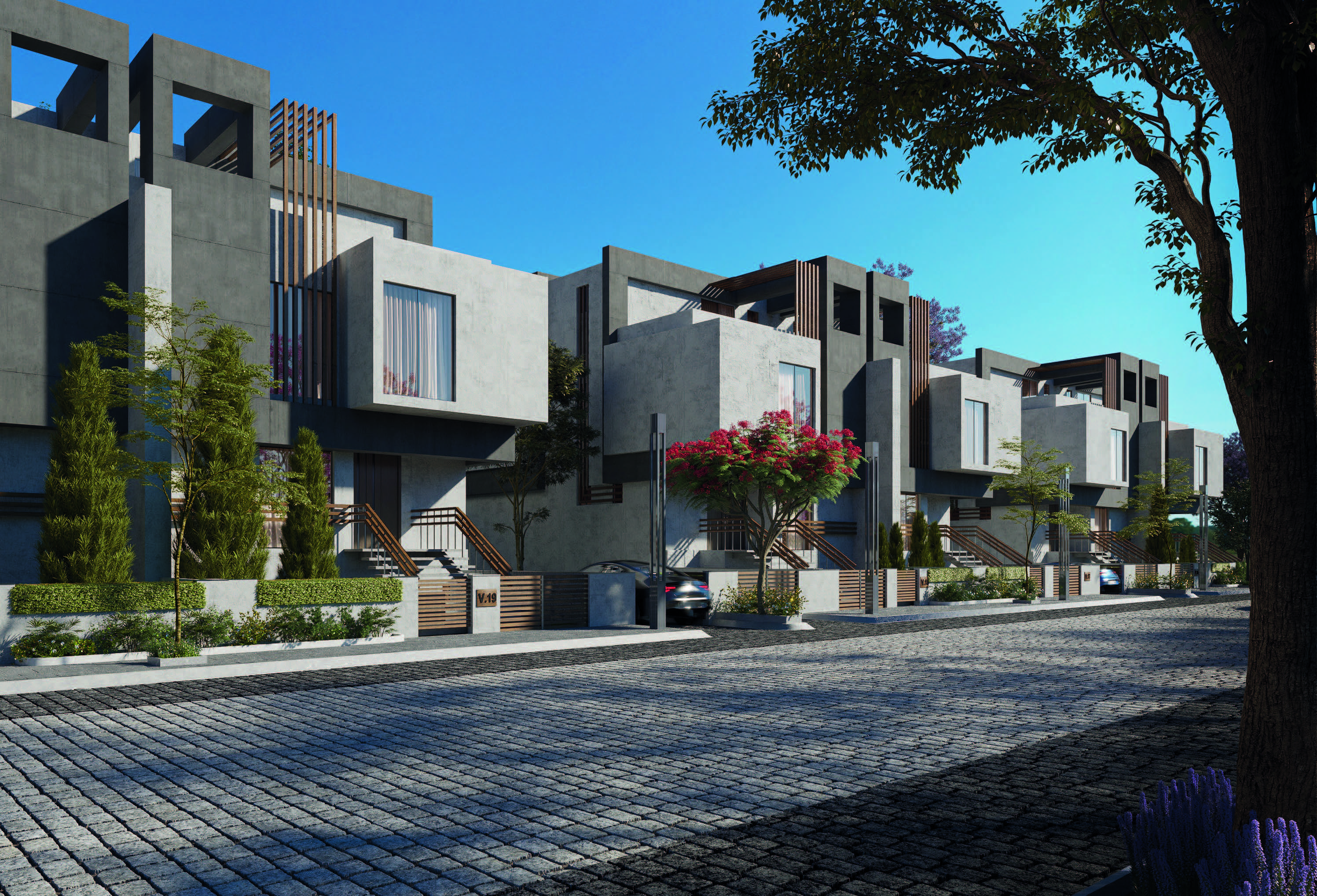 Twinhouse for sale in Elevation – with 4 bedrooms in El Sheikh Zayed by Somow Developments .