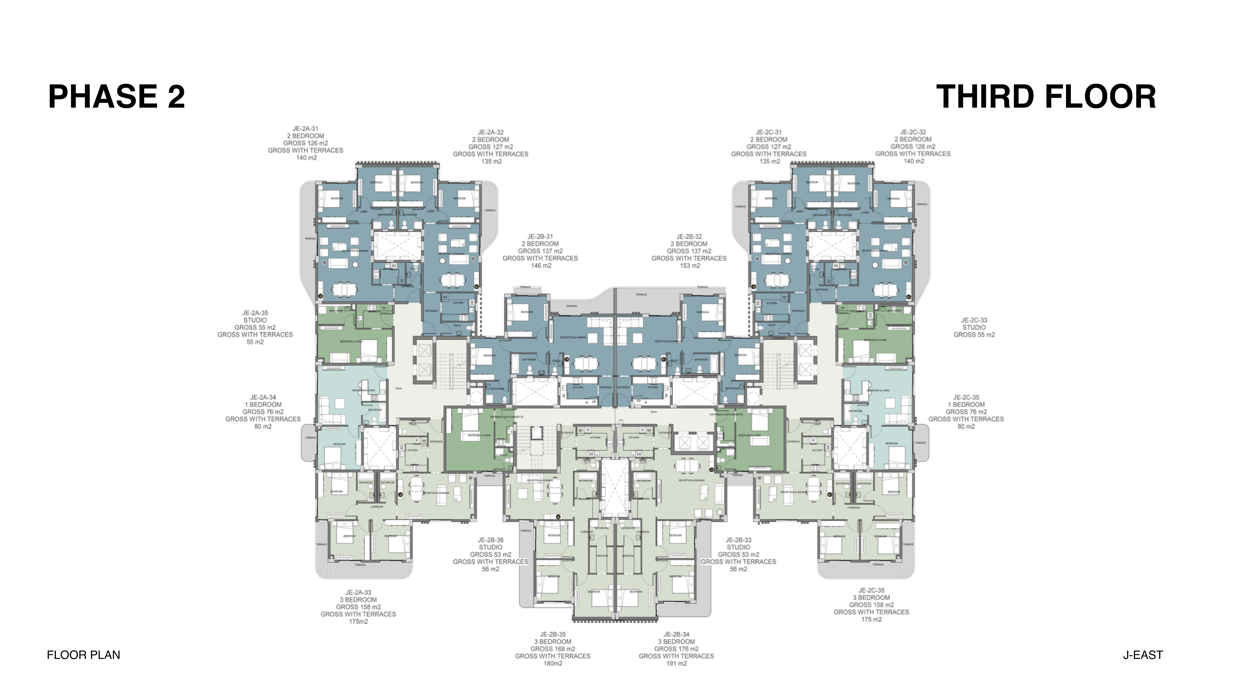 Floor plan for apartment at J East-Phase 1