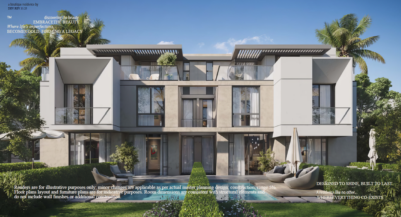 Townhouse for sale in Kin – with 3 bedrooms in New Cairo by Imarrae Developments.