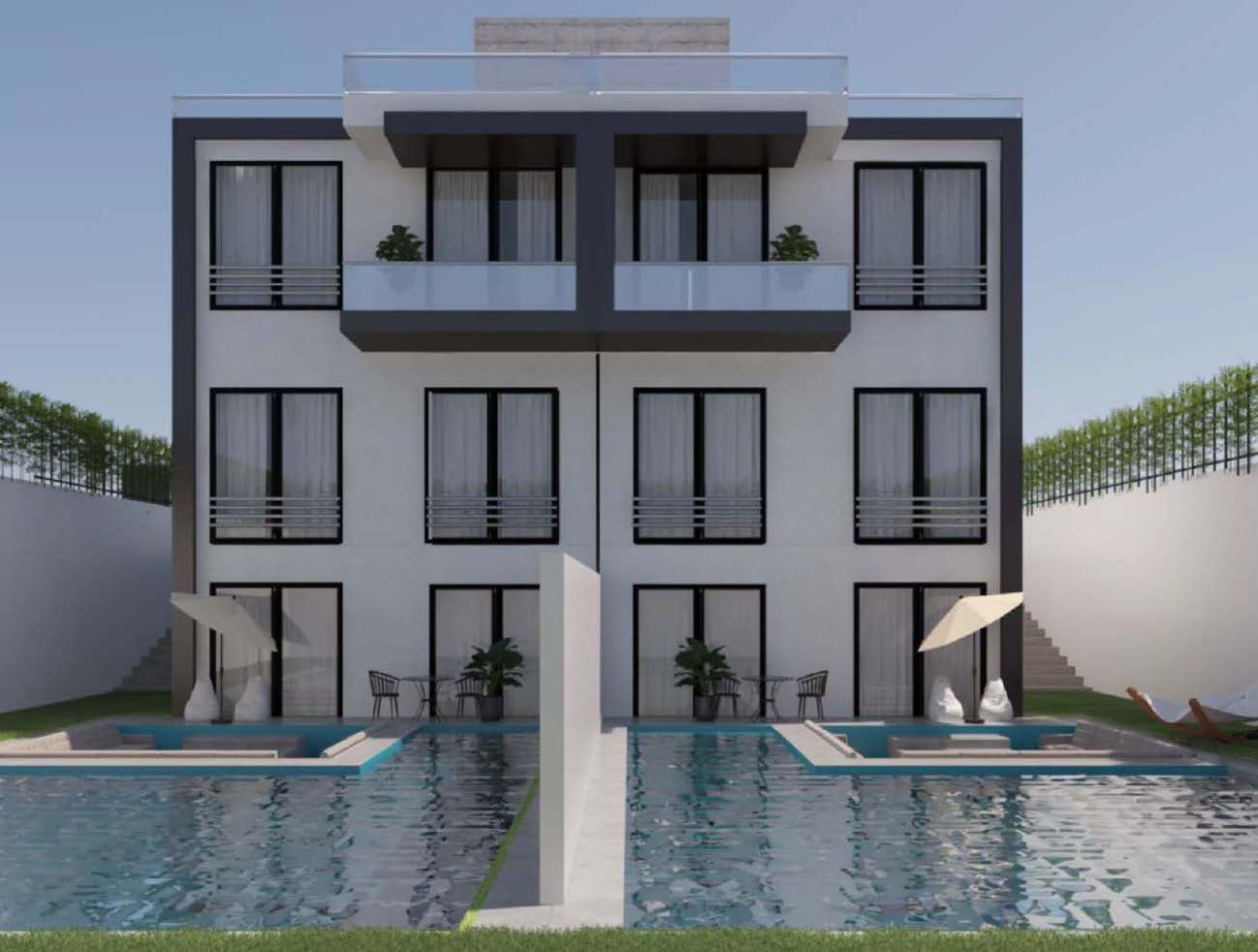توين هاوس للبيع في بارك فالي زايد ١٣ - الشيخ زايد الجديدة - إيفيد للتطوير العقاري.