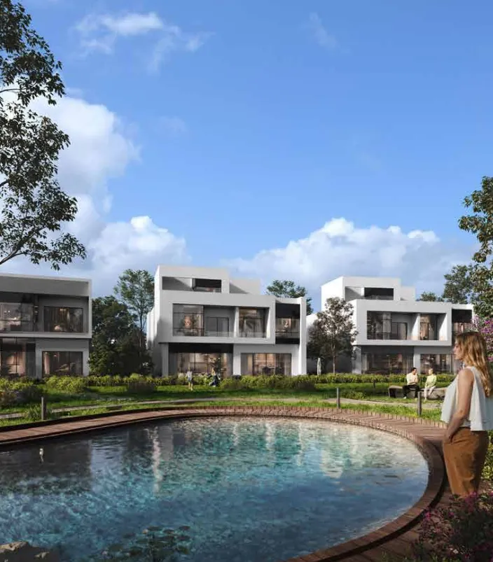Twinhouse for sale in Triangle – with 3 bedrooms in New Cairo by The Waterway Developments.