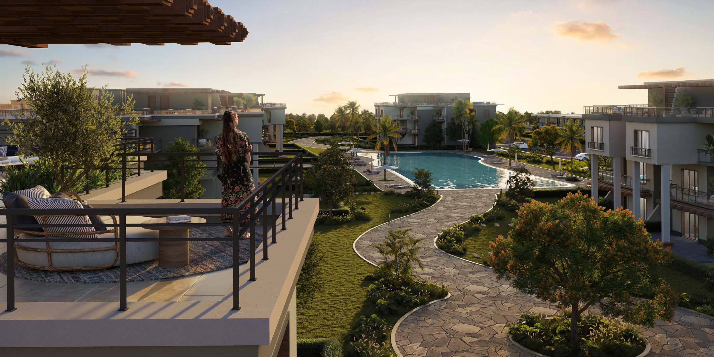 4-Bedroom Twinhouse 258 m² for sale in Water Crest - Direction White, Ras El Hekma
