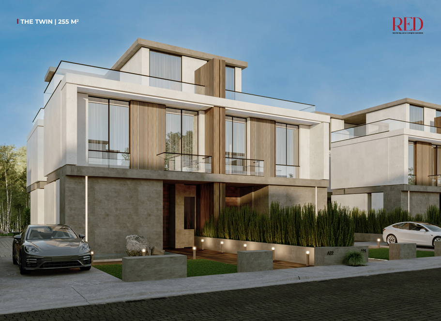 Twinhouse for sale in Red – with 4 bedrooms in Mostakbal City by Cornerstone Development.