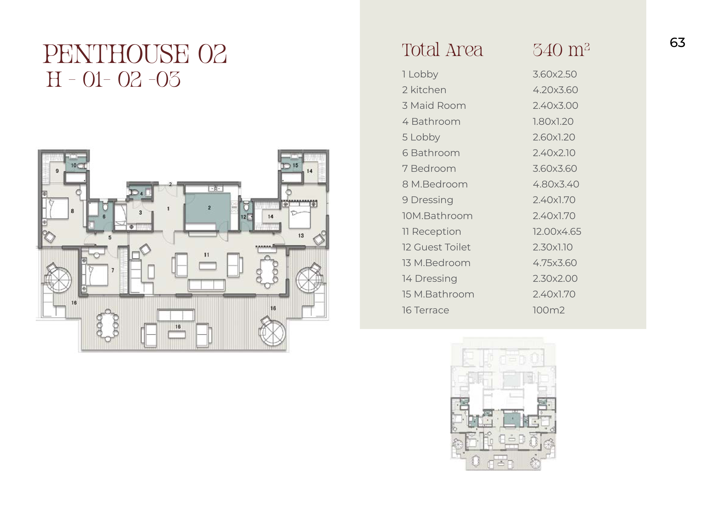 Floor plan for apartment at Upmount