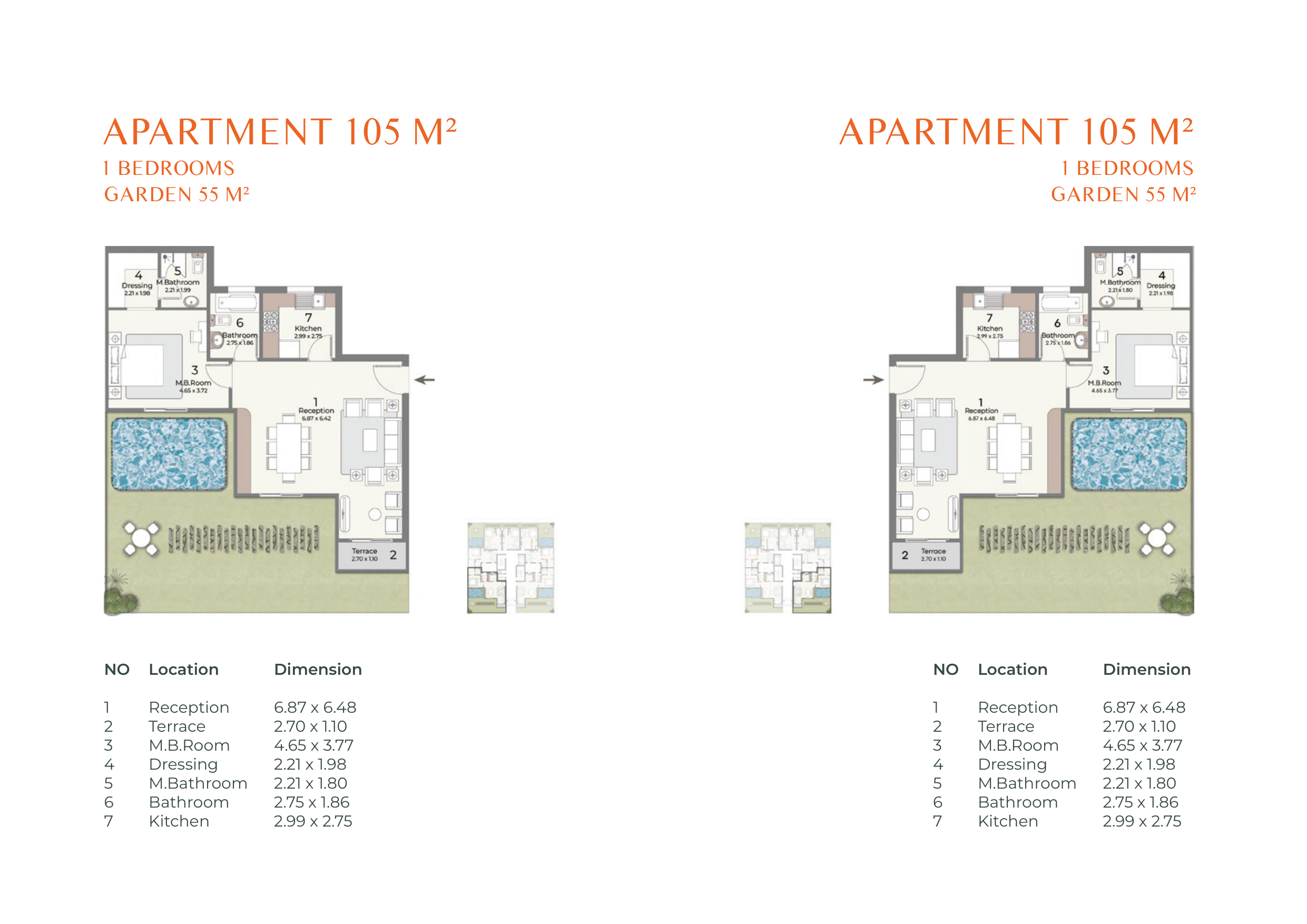 Floor plan for apartment at Canyon8