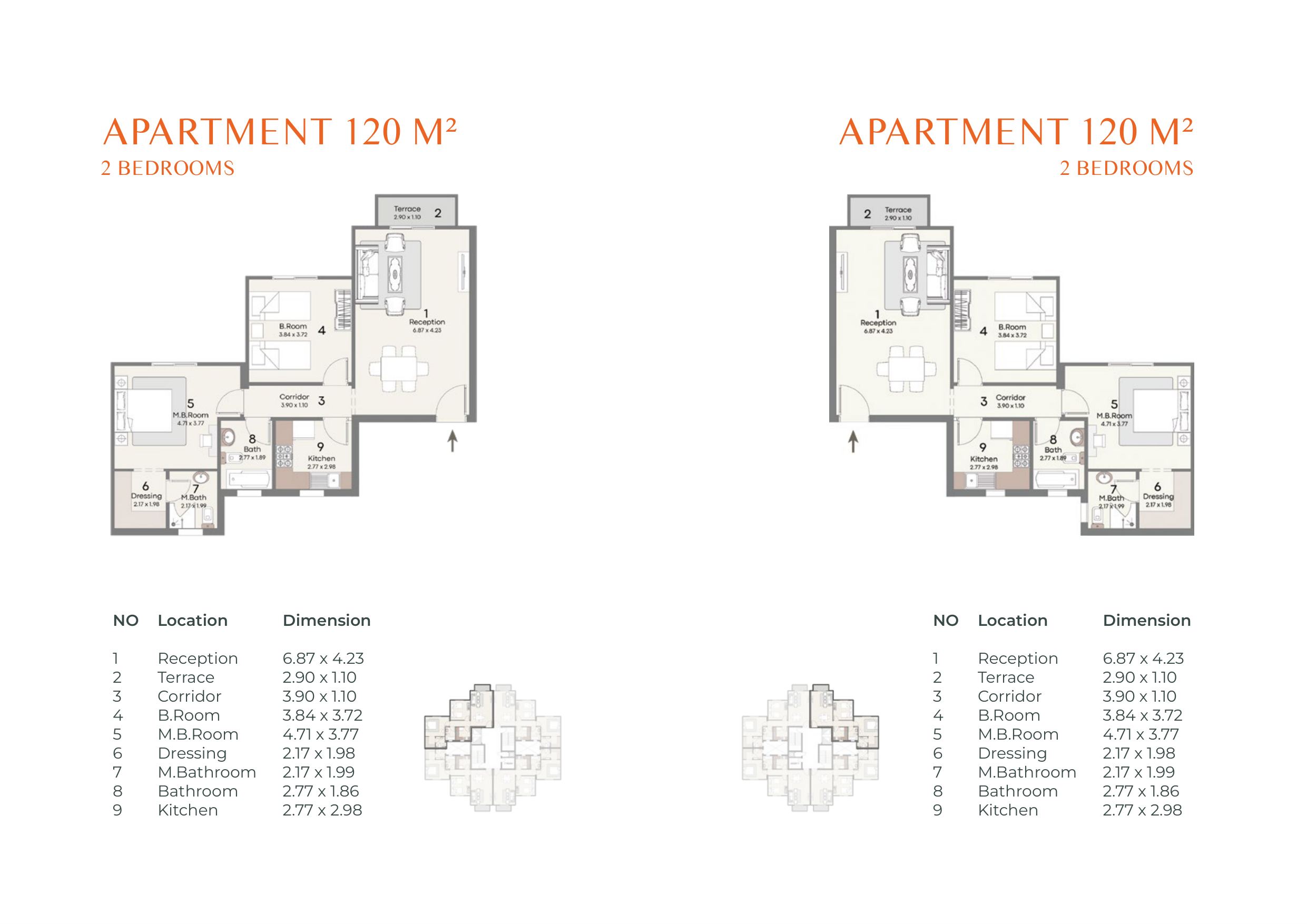 Floor plan for apartment at Canyon8