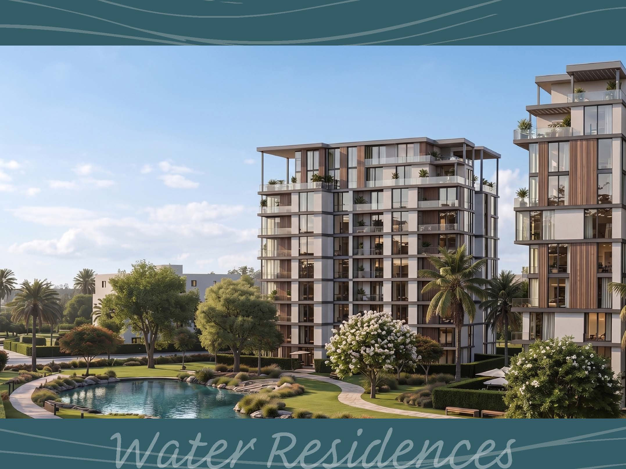 Duplex for sale in Central Water Residences – with 3 bedrooms in New Cairo by Hyde Park.