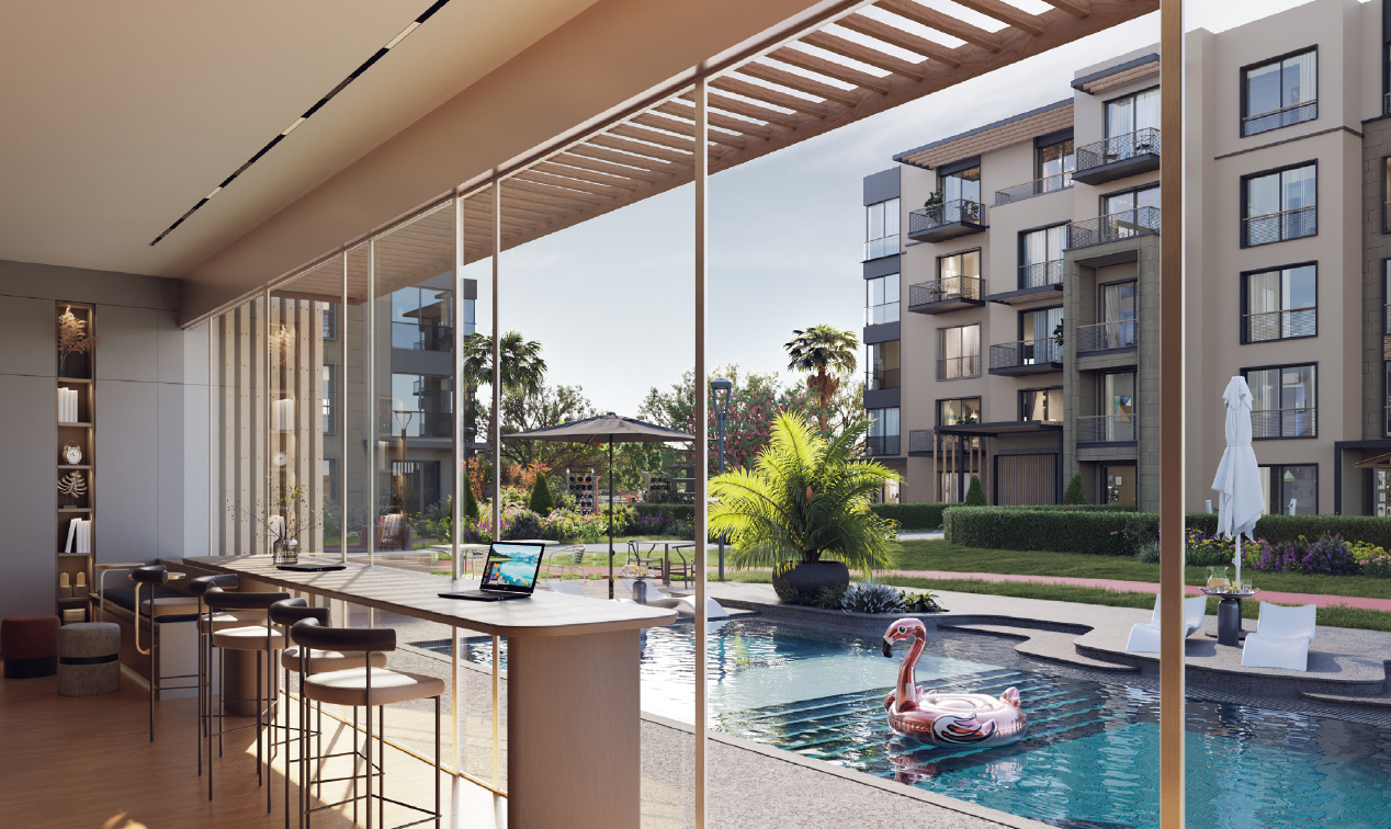 Apartment for sale in Garden Side – with 2 bedrooms in 6th of October City by Hyde Park.