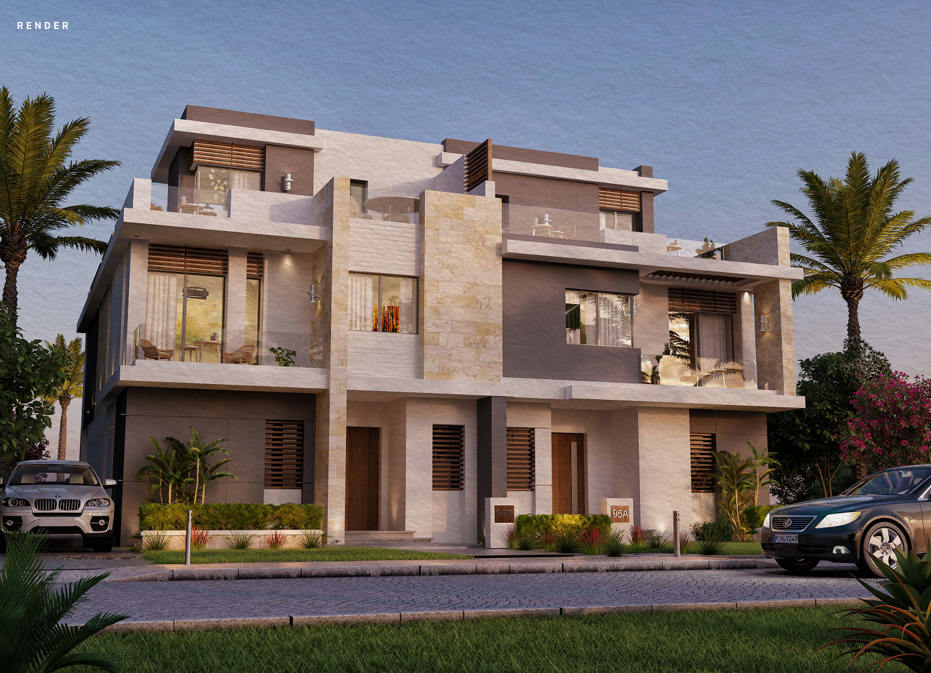4 Bedrooms 278 sq.M Twinhouse for sale 35,560,000 EGP in Tawny ,6th of October City,Egypt