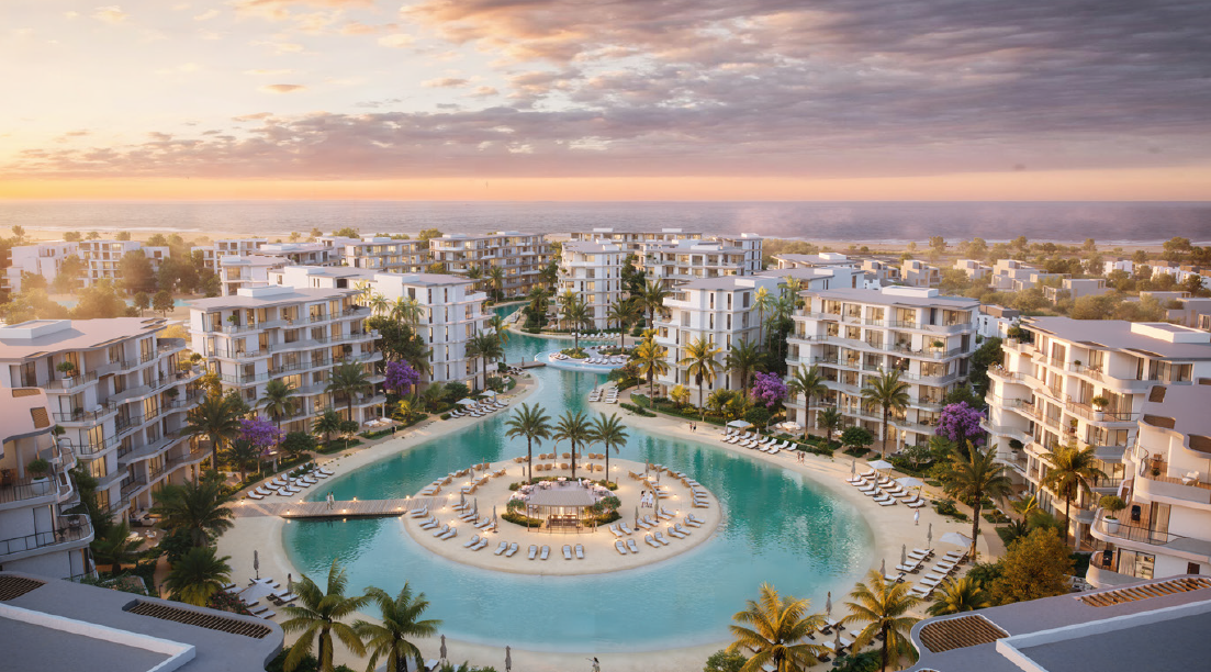 ٣ غرف النوم ١٠٤ متر شقة للبيع ١٣٬١١٠٬٠٠٠ جنيه في Waterside - Seashore ,Ras El Hekma,Egypt