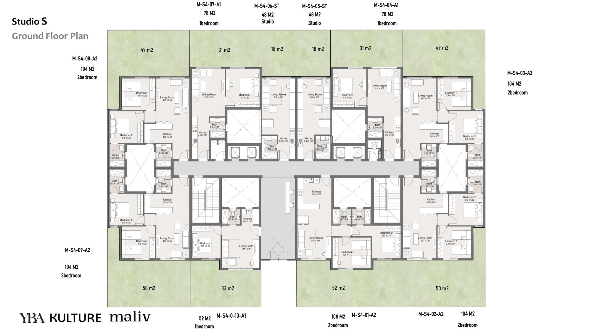 Floor plan for apartment at Maliv