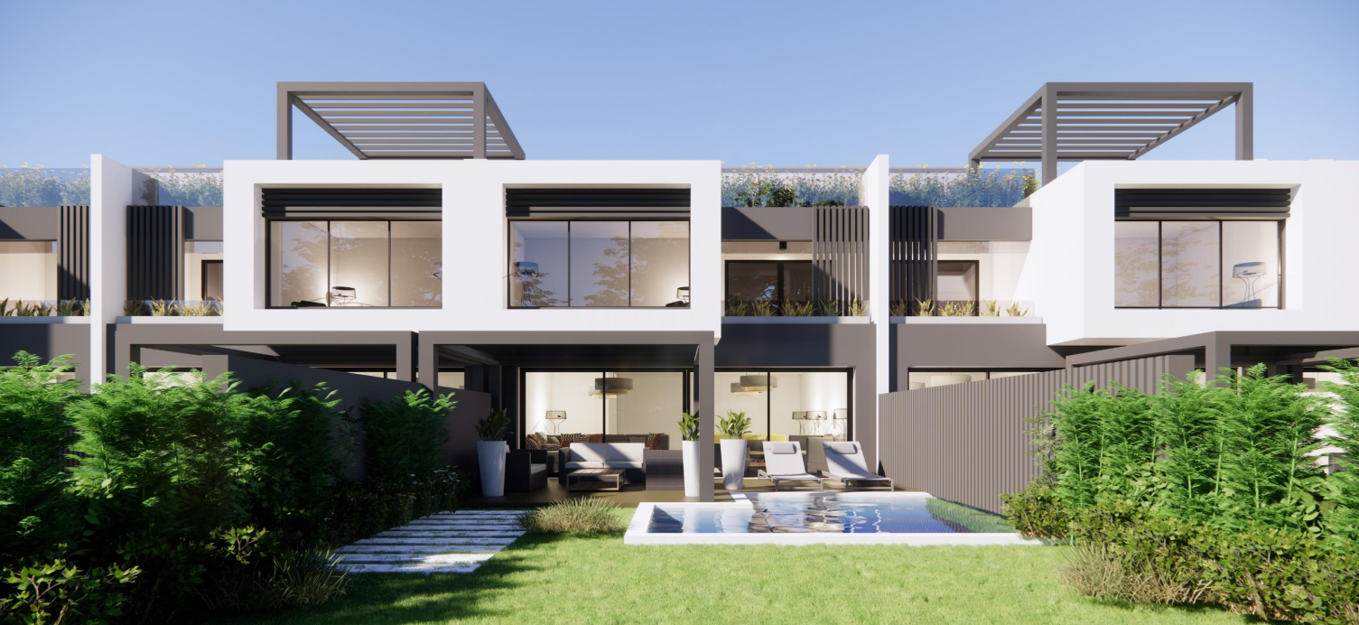 5-Bedroom Townhouse 242 m² for sale in Trio, New Cairo - Ref 211595