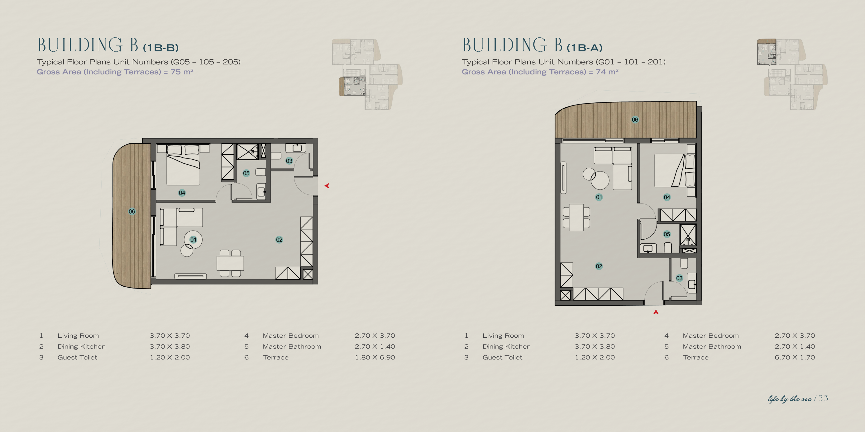 Floor plan for chalet at Azha North Coast