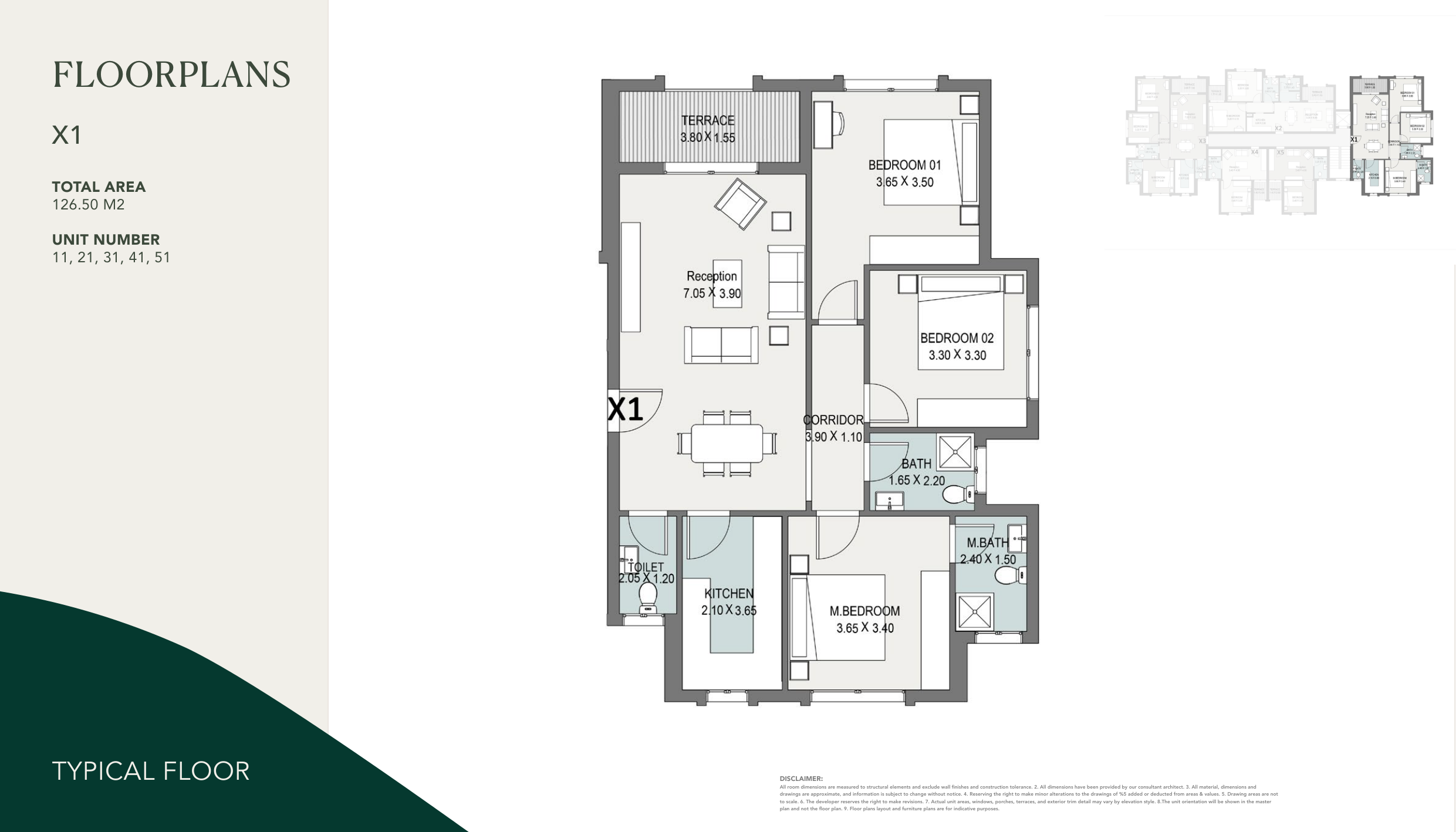 Floor plan for apartment at Sarai Royal Residence