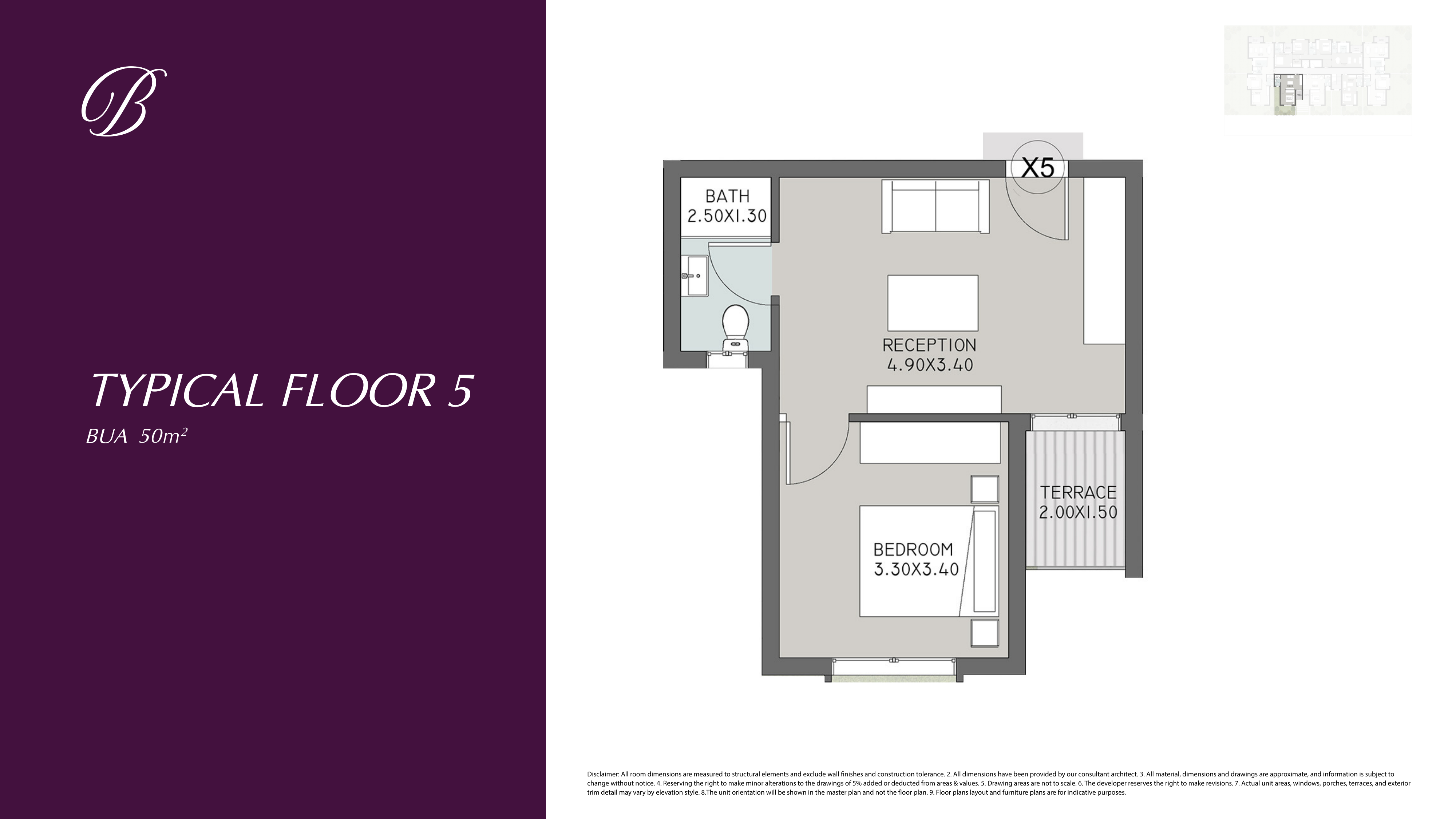 Floor plan for apartment at The Butterfly