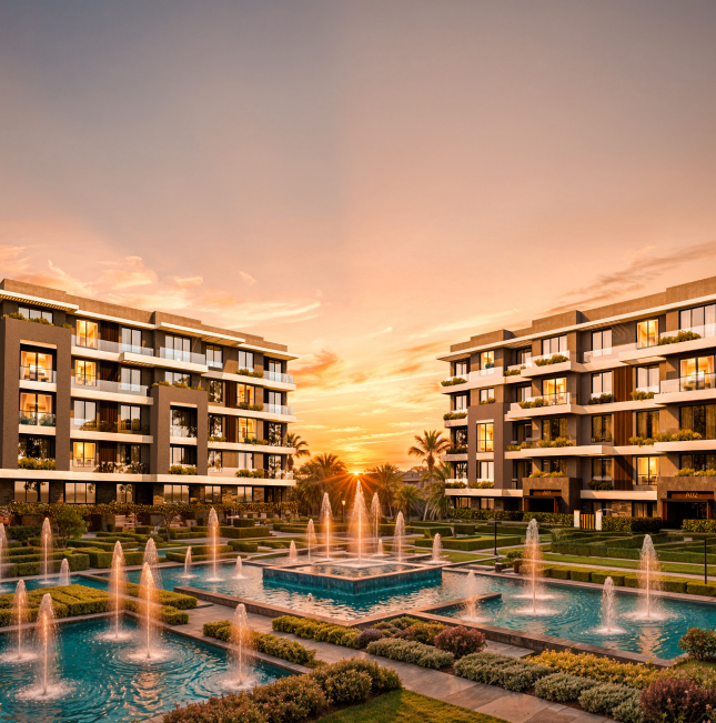 Apartment for sale in Boutique Village 2 – with 3 bedrooms in Golden Square by Modon Egypt.