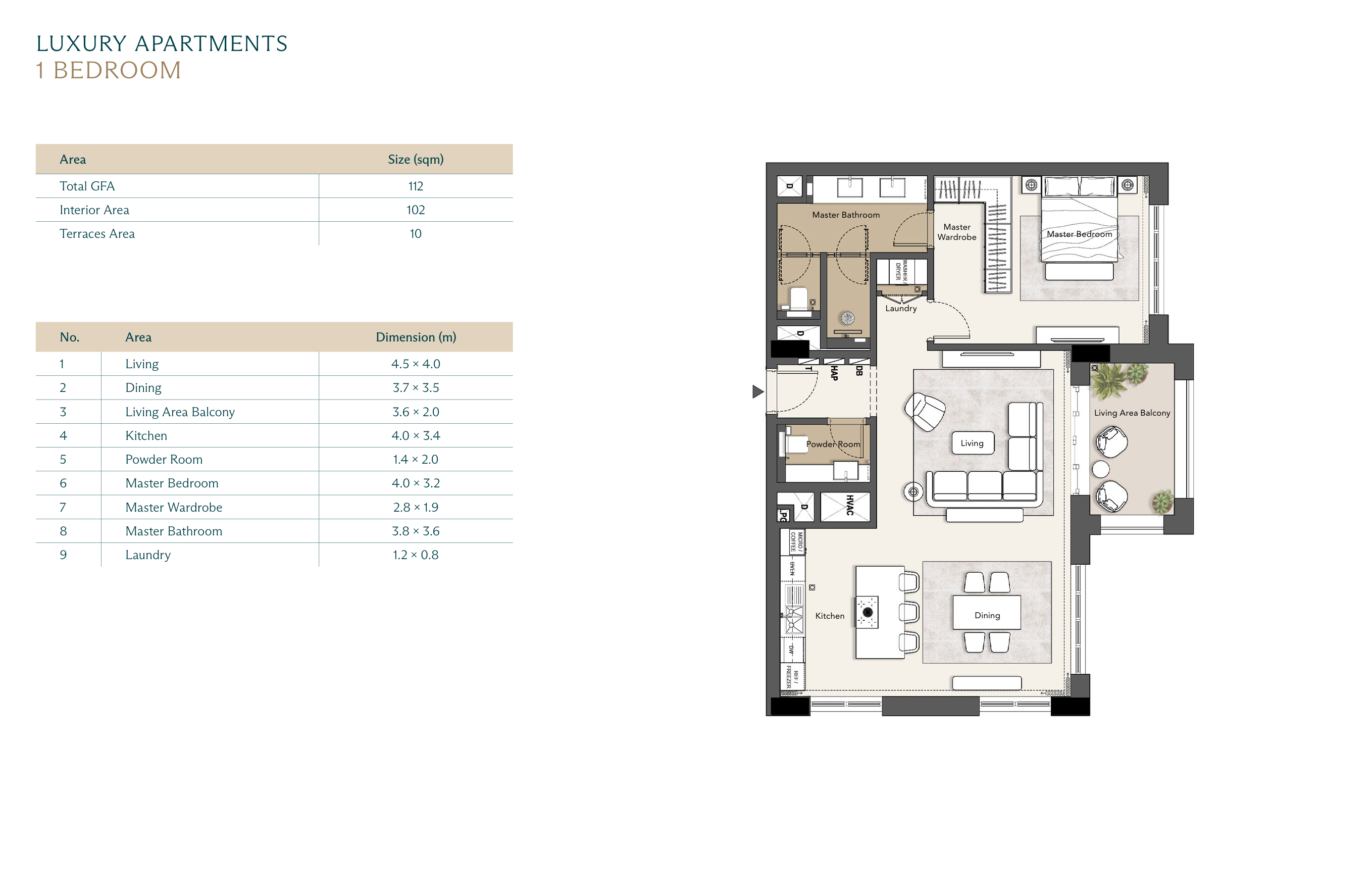 Floor plan for apartment at Ras El Hekma Egypt