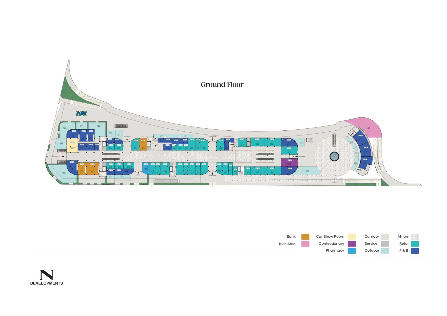 Floor plan for  at 3 Sides Mall