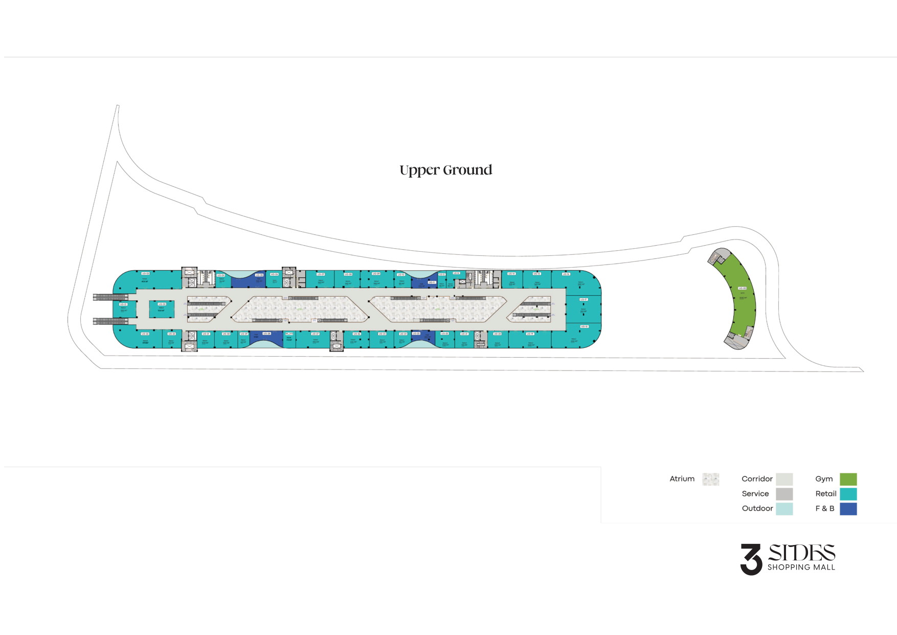 Floor plan for  at 3 Sides Mall
