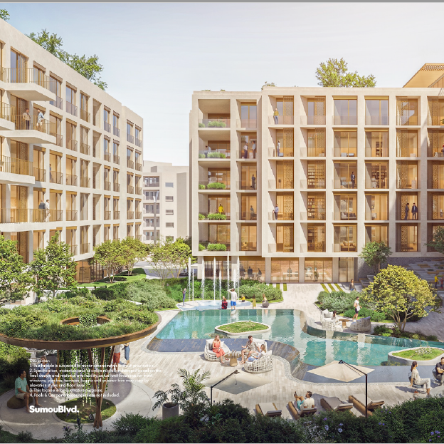 ١ غرف النوم ٦٠ متر شقة للبيع ٤٬٨٠٠٬٠٠٠ جنيه في Sumou Boulevard, Mostakbal City
