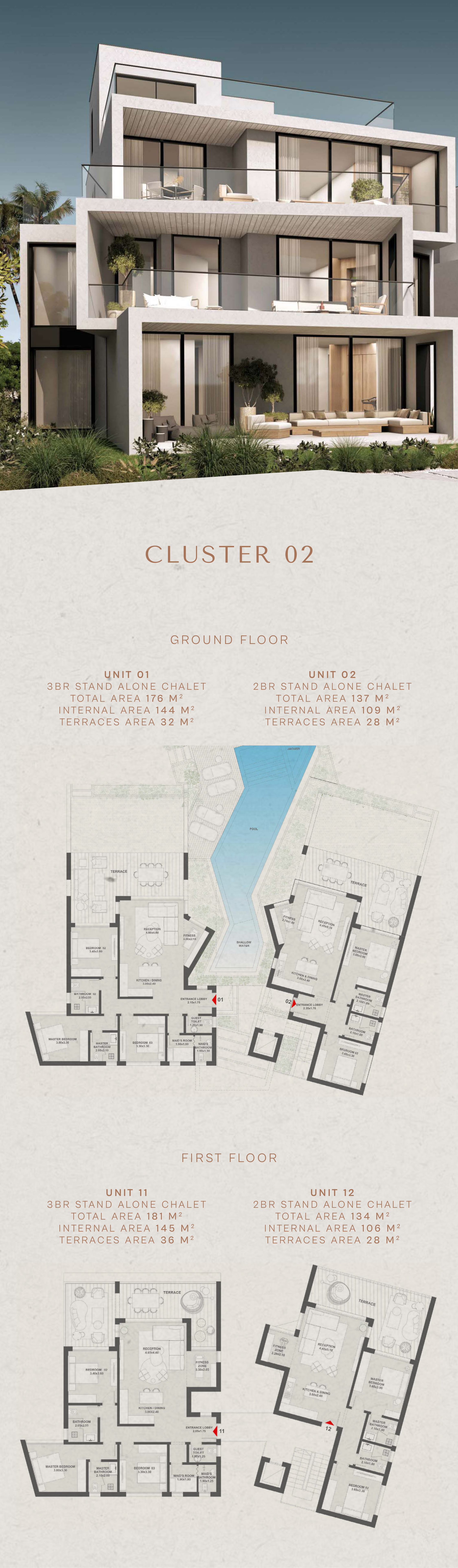 Floor plan for chalet at Geo The Med