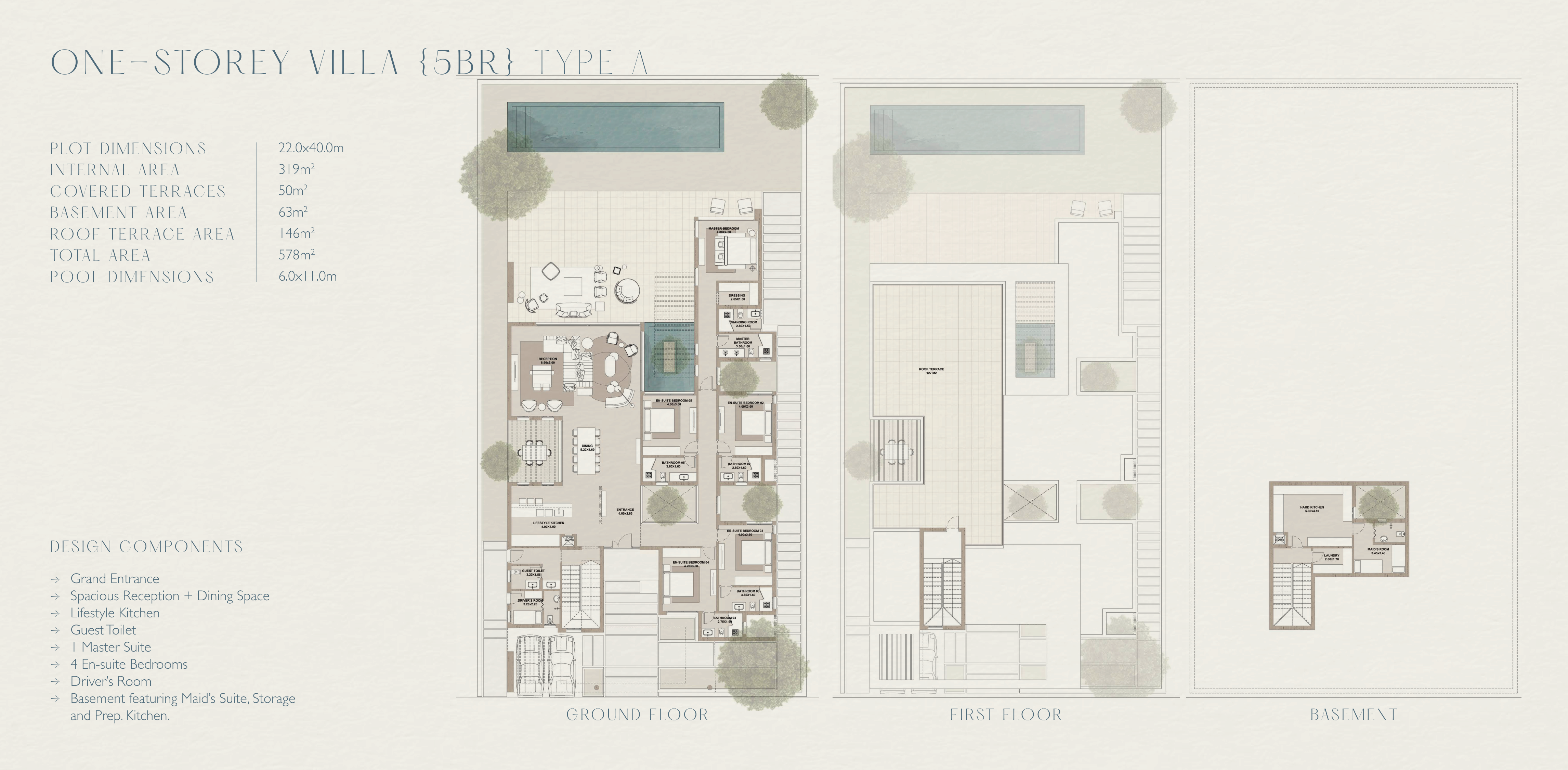 Floor plan for villa at The Med