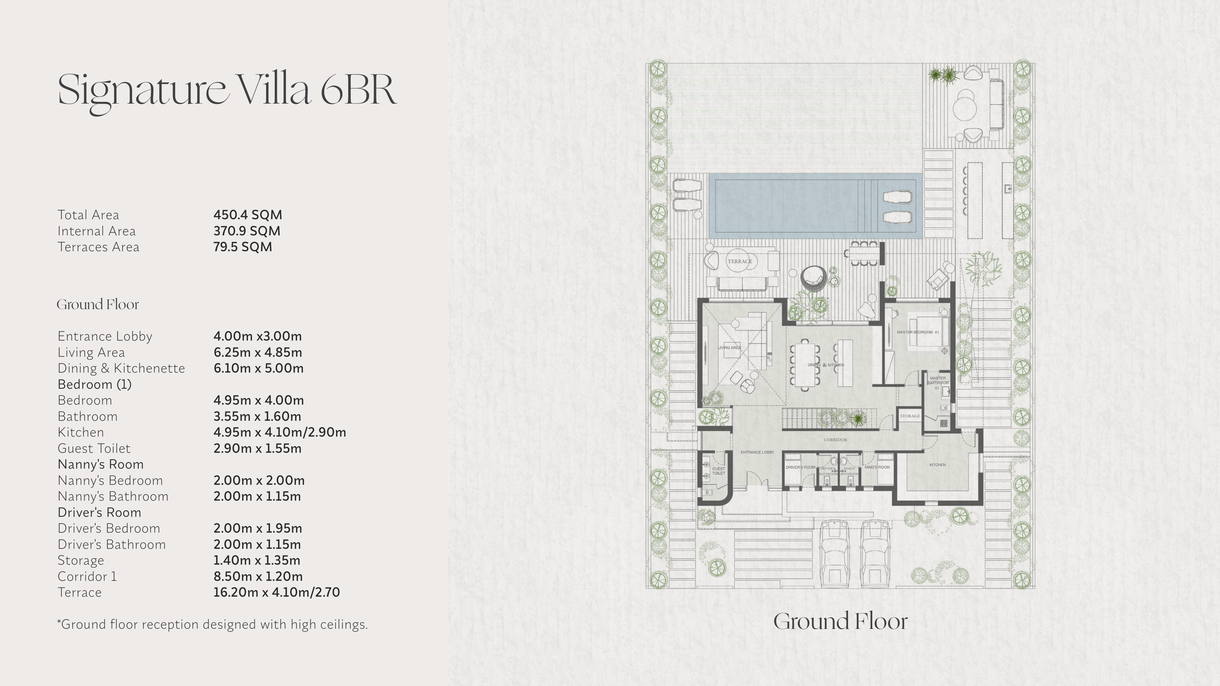 Floor plan for villa at The Med