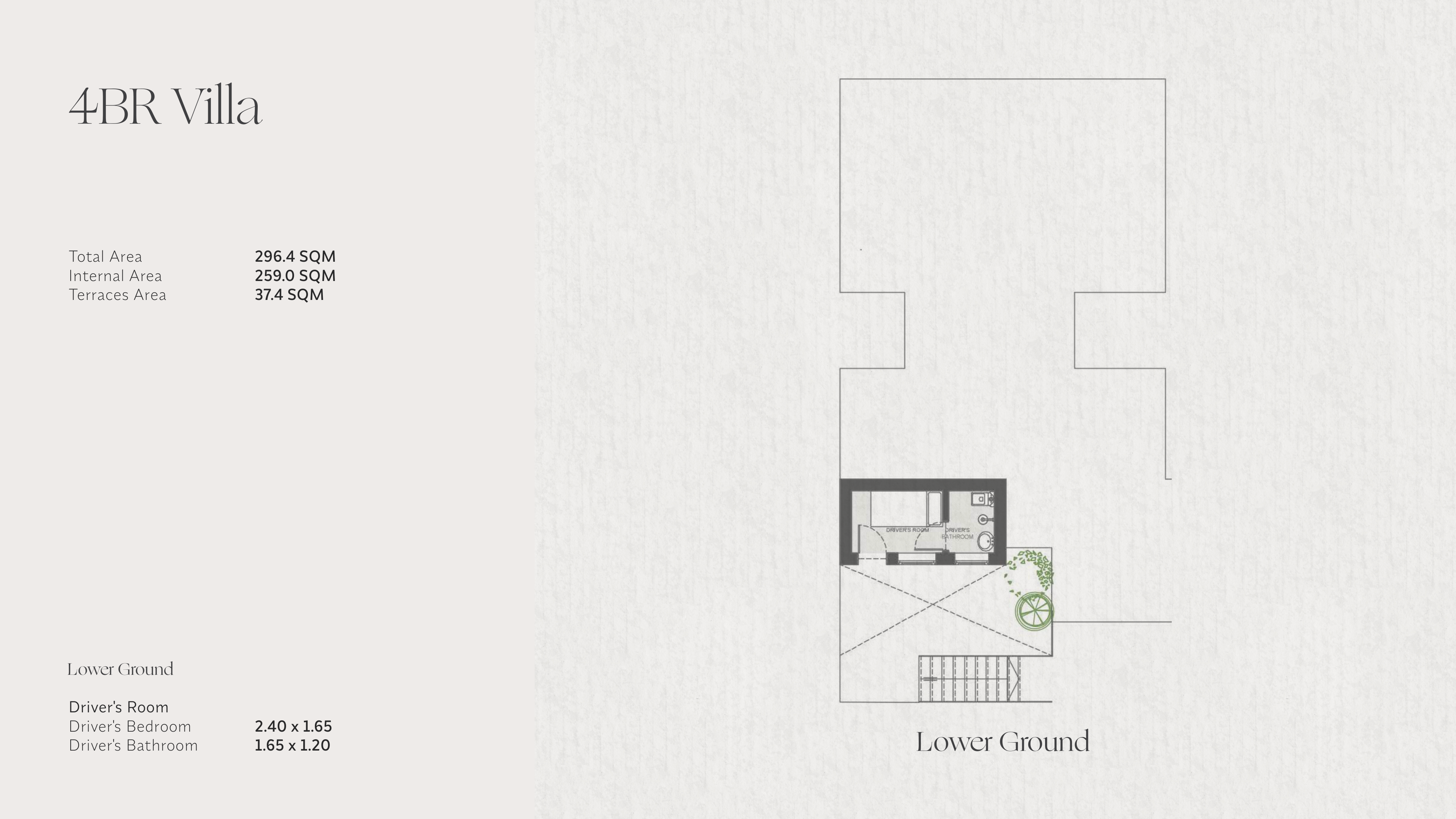Floor plan for villa at The Med