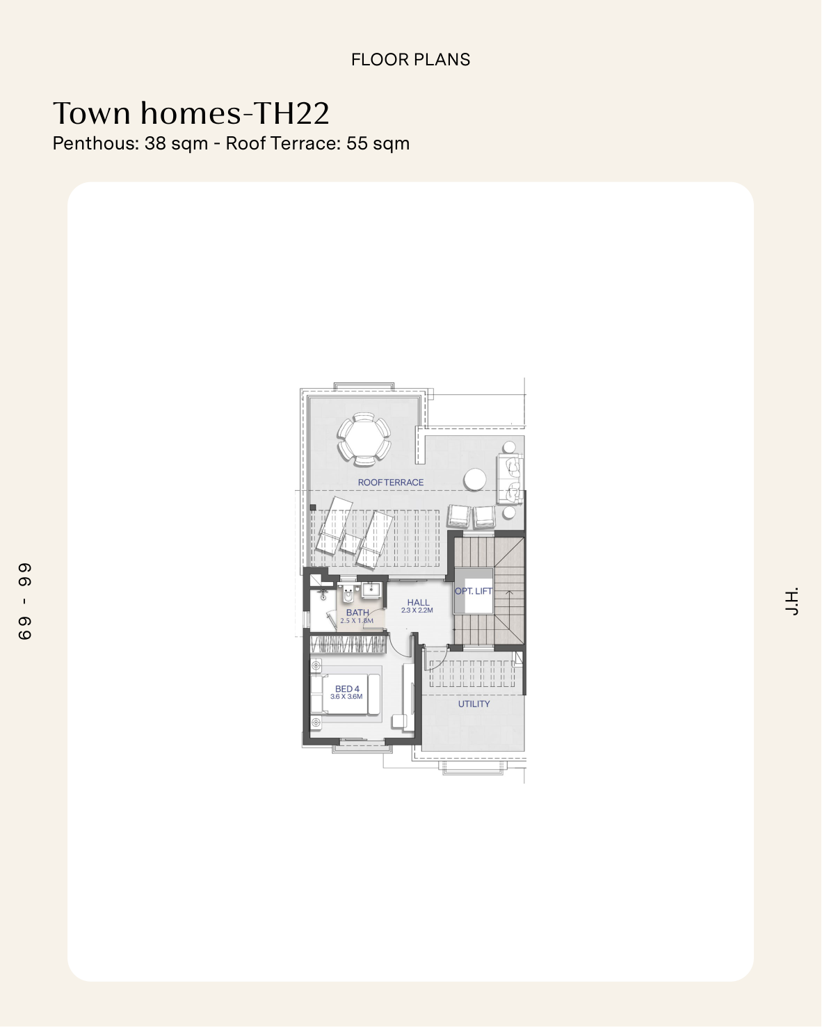 Floor plan for townhouse at Jade Hills - City Gate