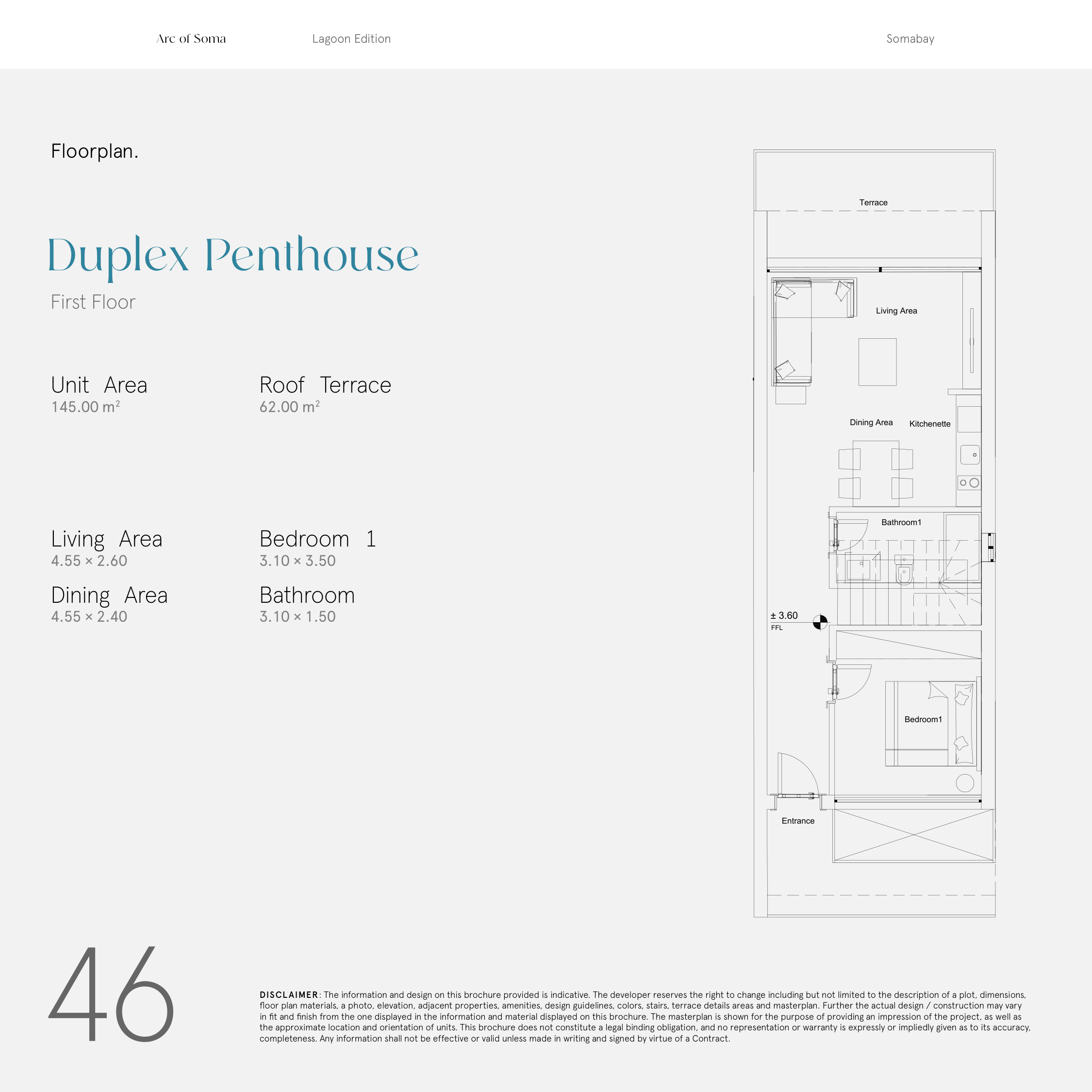 Floor plan for duplex at ARC- Soma Bay
