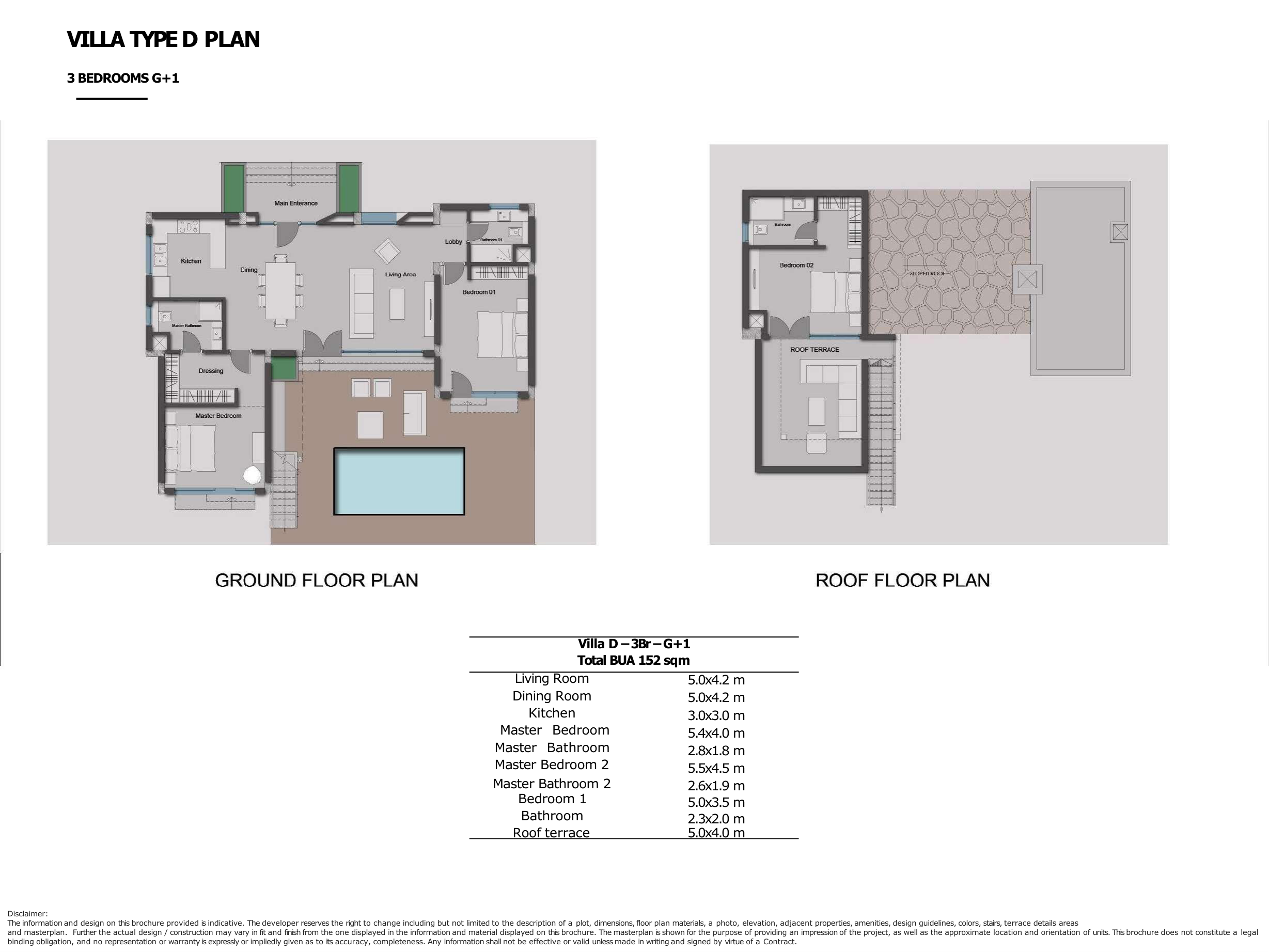 Floor plan for villa at Greens Baywest Valley