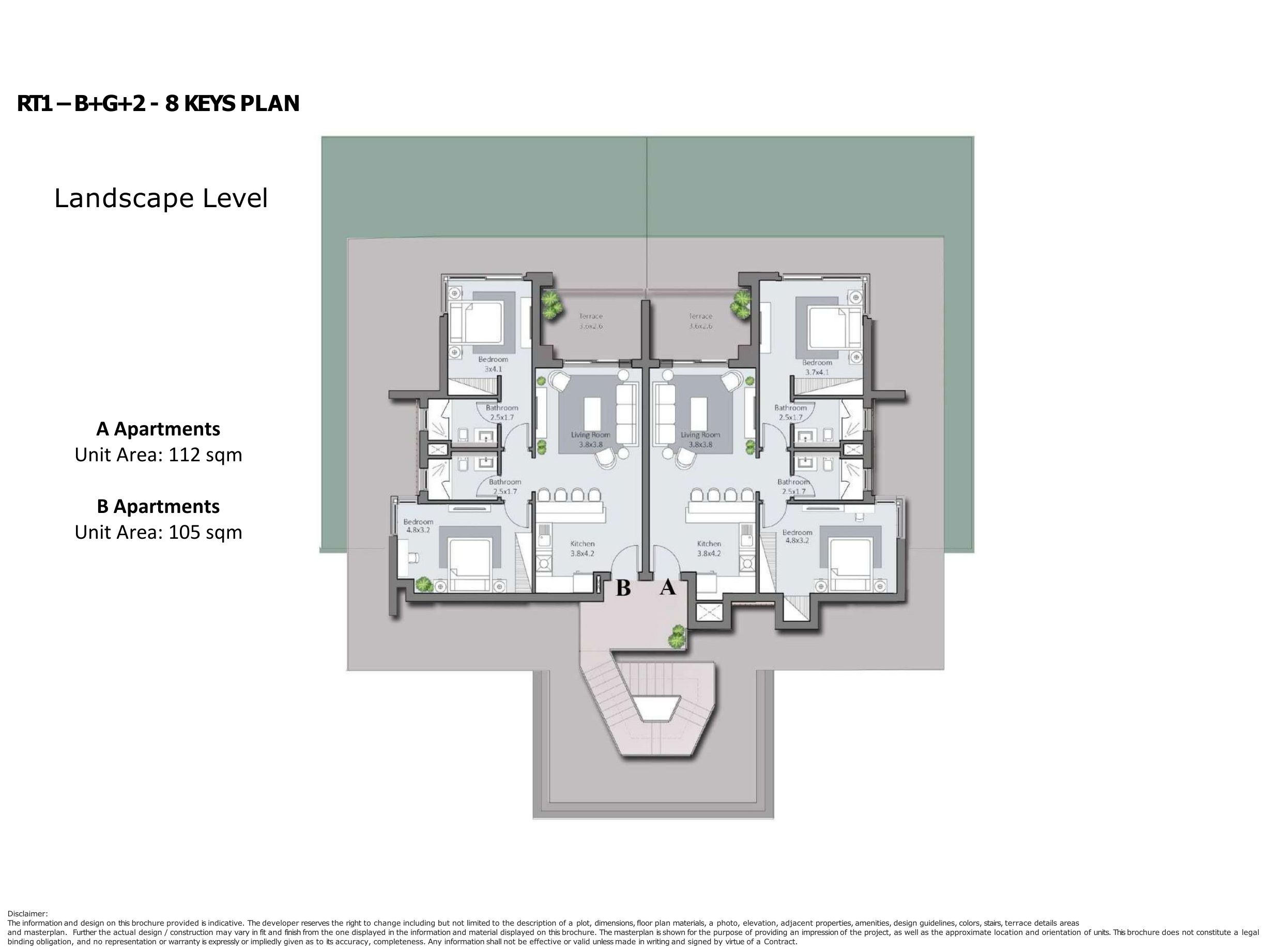Floor plan for apartment at Greens Baywest Valley