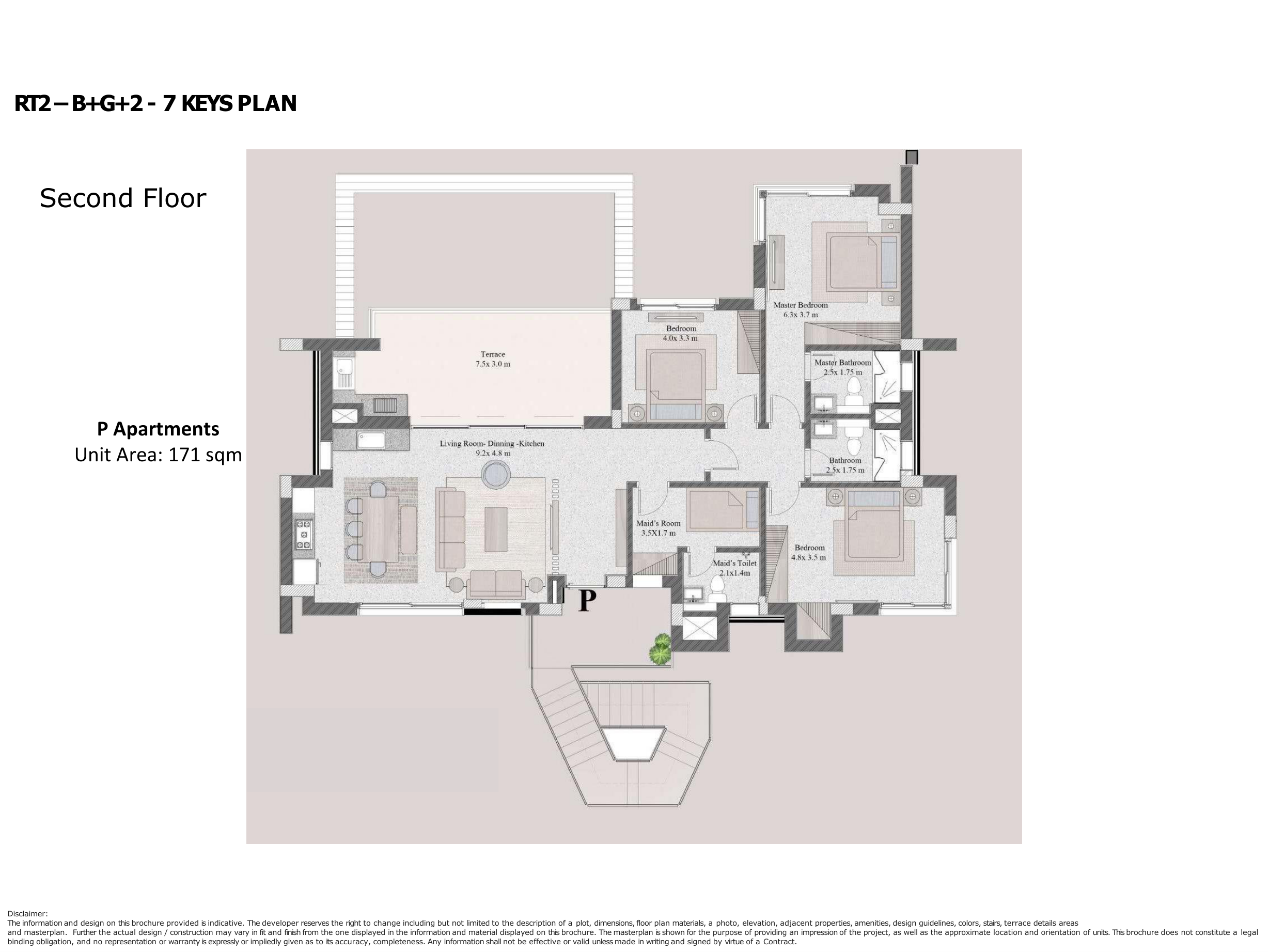 Floor plan for chalet at Greens Baywest Valley