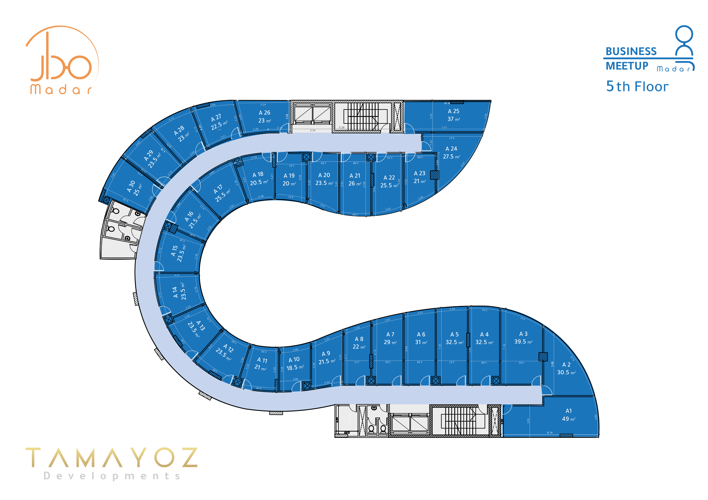Floor plan for  at Madar Mall