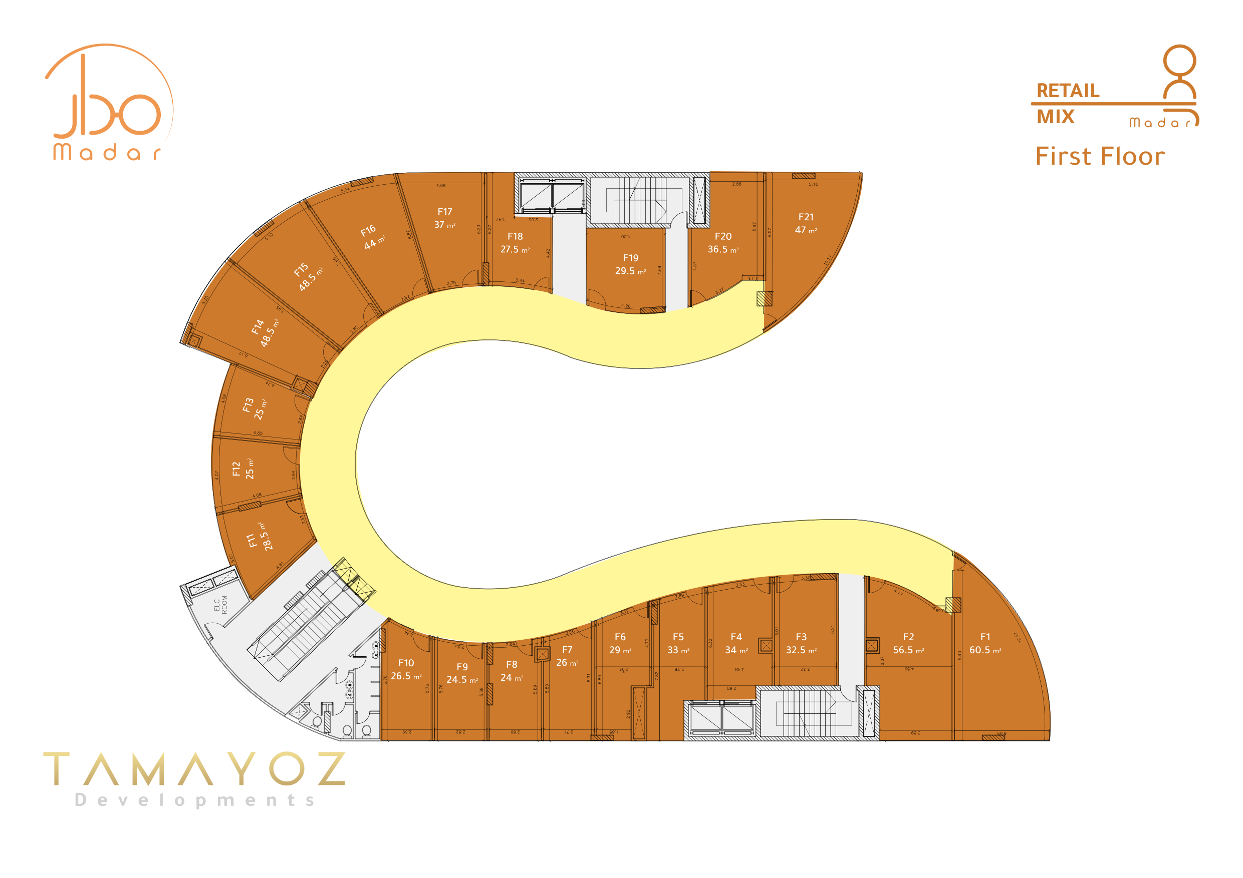 Floor plan for  at Madar Mall