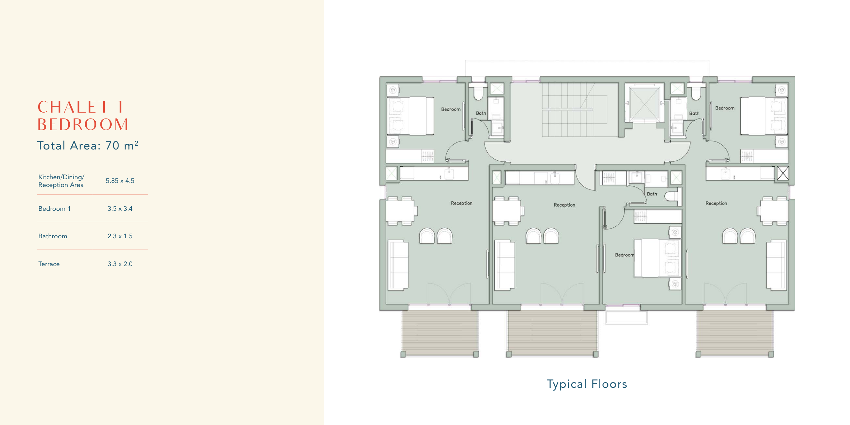 Floor plan for chalet at Elva - Il Monte Galala