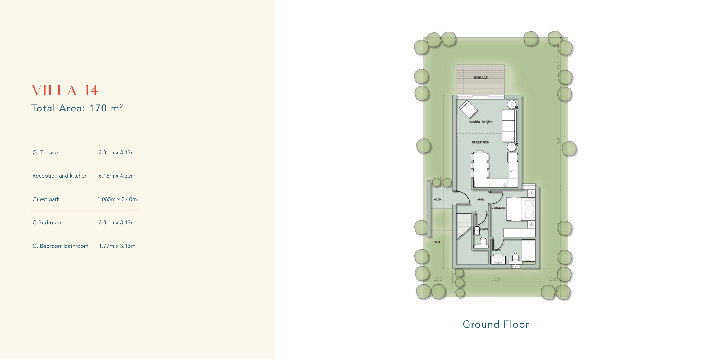 Floor plan for villa at Elva - Il Monte Galala