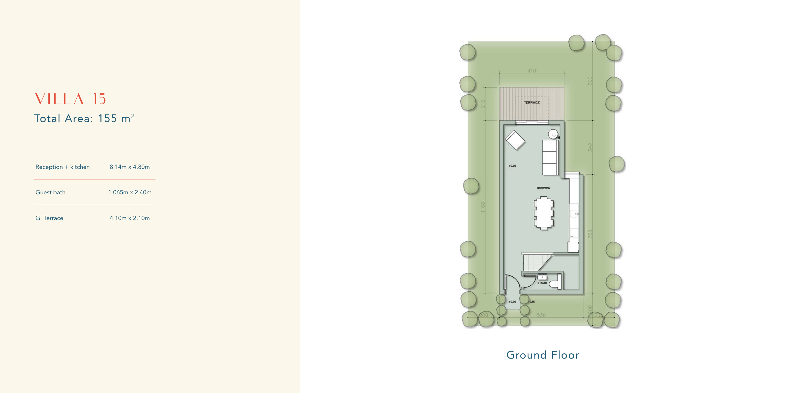 Floor plan for villa at Elva - Il Monte Galala