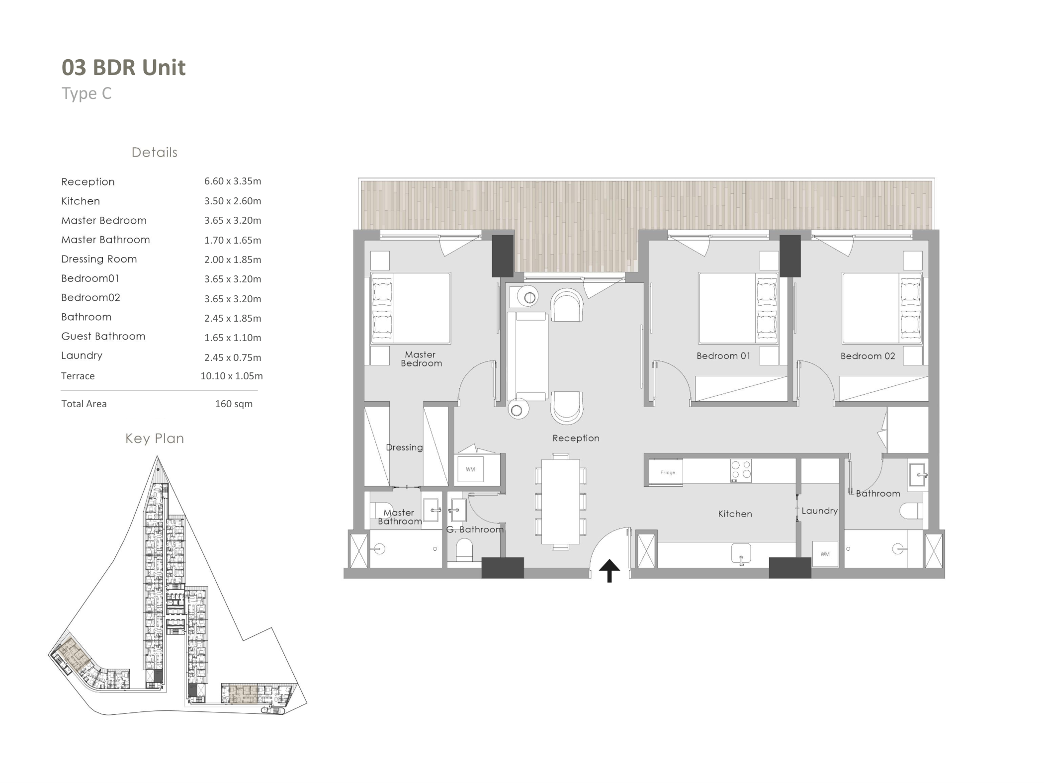 Floor plan for apartment at Il Monte Galala