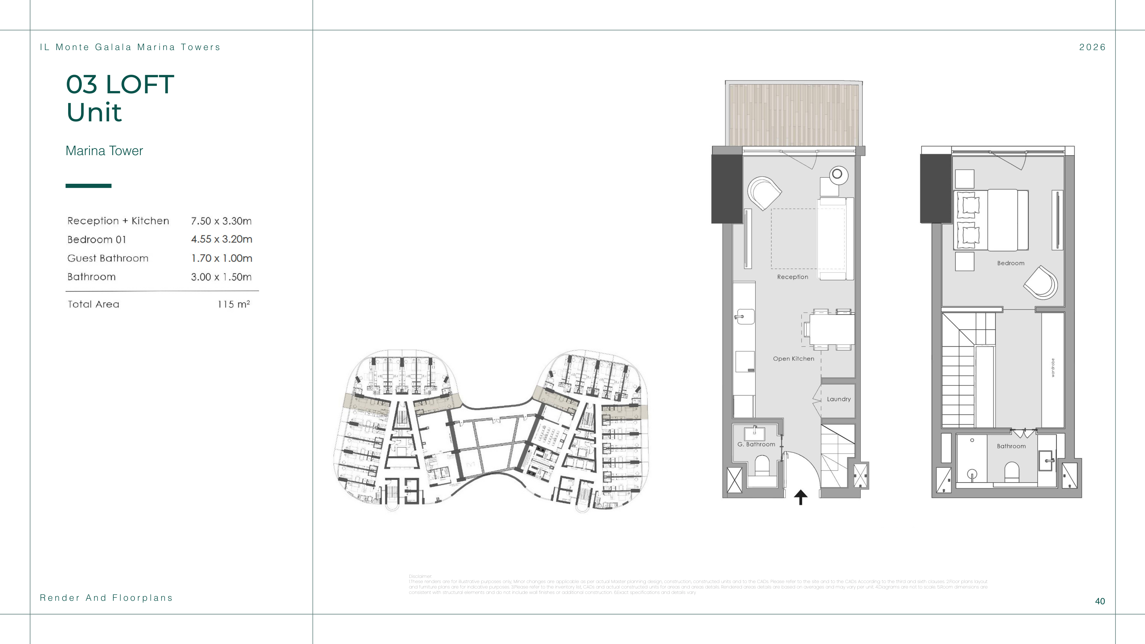 Floor plan for  at Il Monte Galala