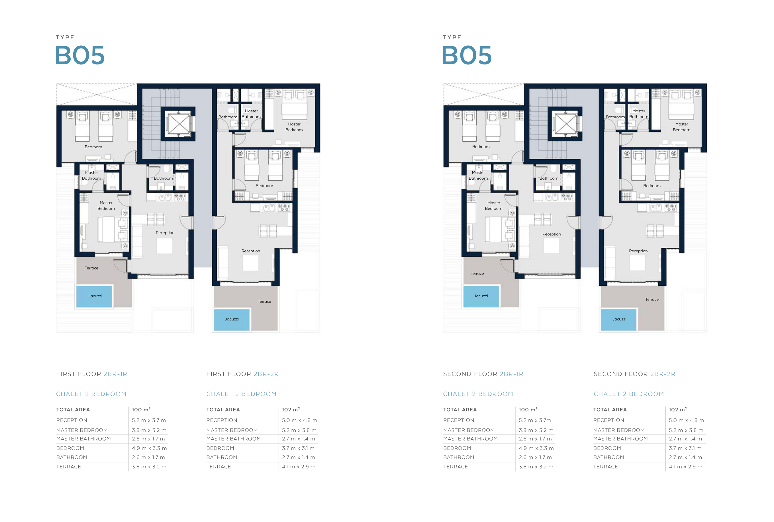 Floor plan for chalet at Il Monte Galala