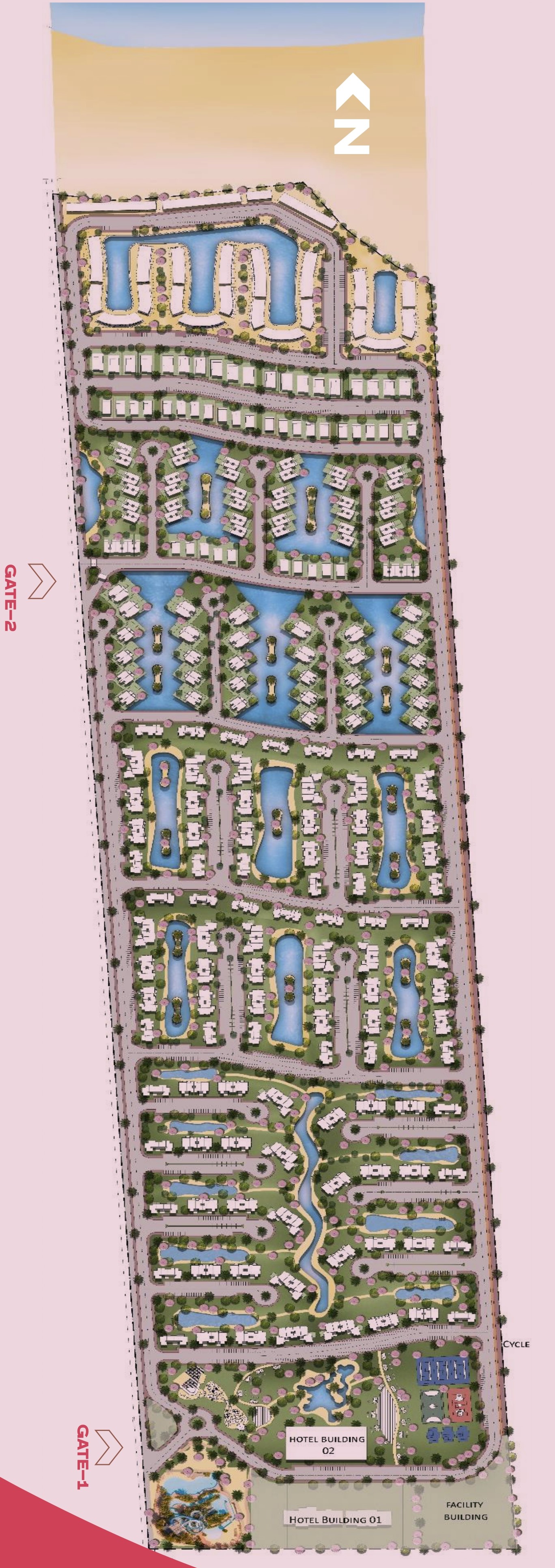 هاسيندا ووترز — المخطط العام — 1