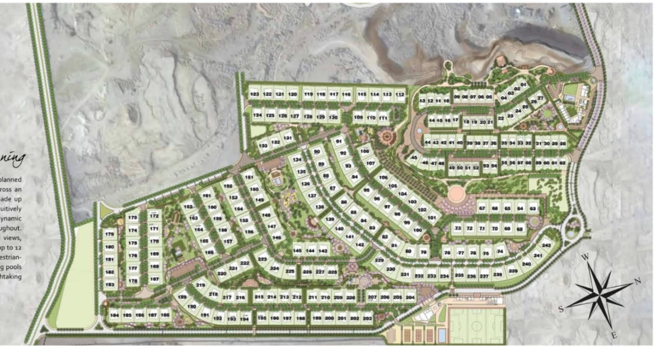 Master plan for Loft-Pyramids Heights