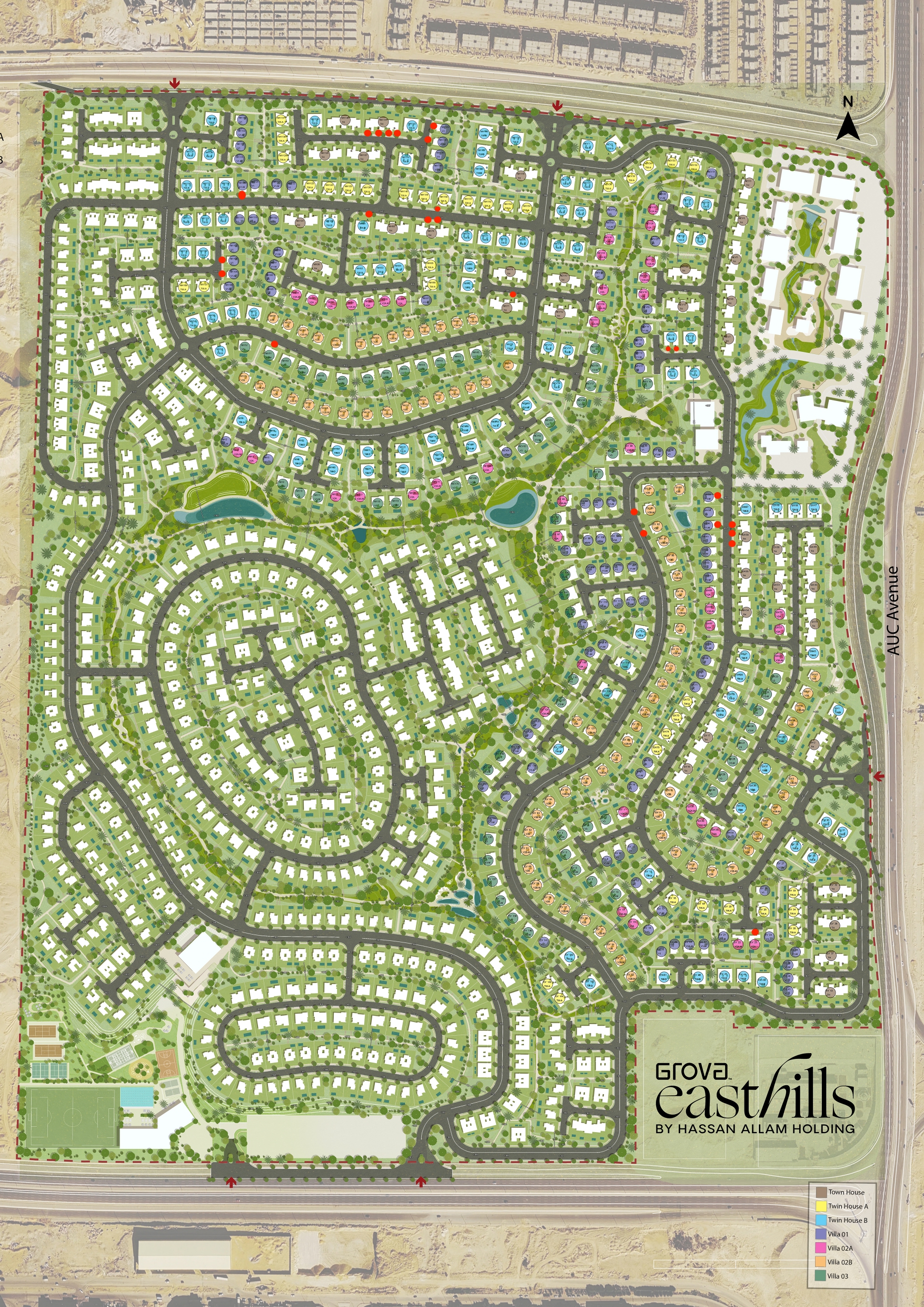 Master plan for Grova East Hills