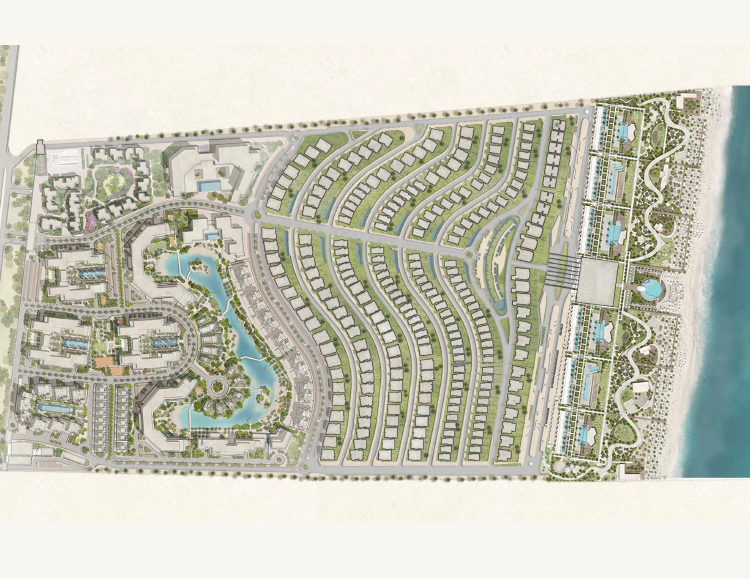 Master plan for Cala Residences - Katameya Coast